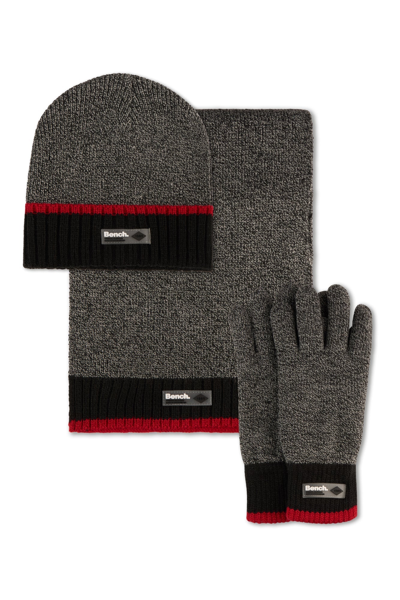 Mens 'ADEEKI' Hat, Scarf & Glove Set - BLACK - Shop at www.Bench.co.uk LoveMyHood