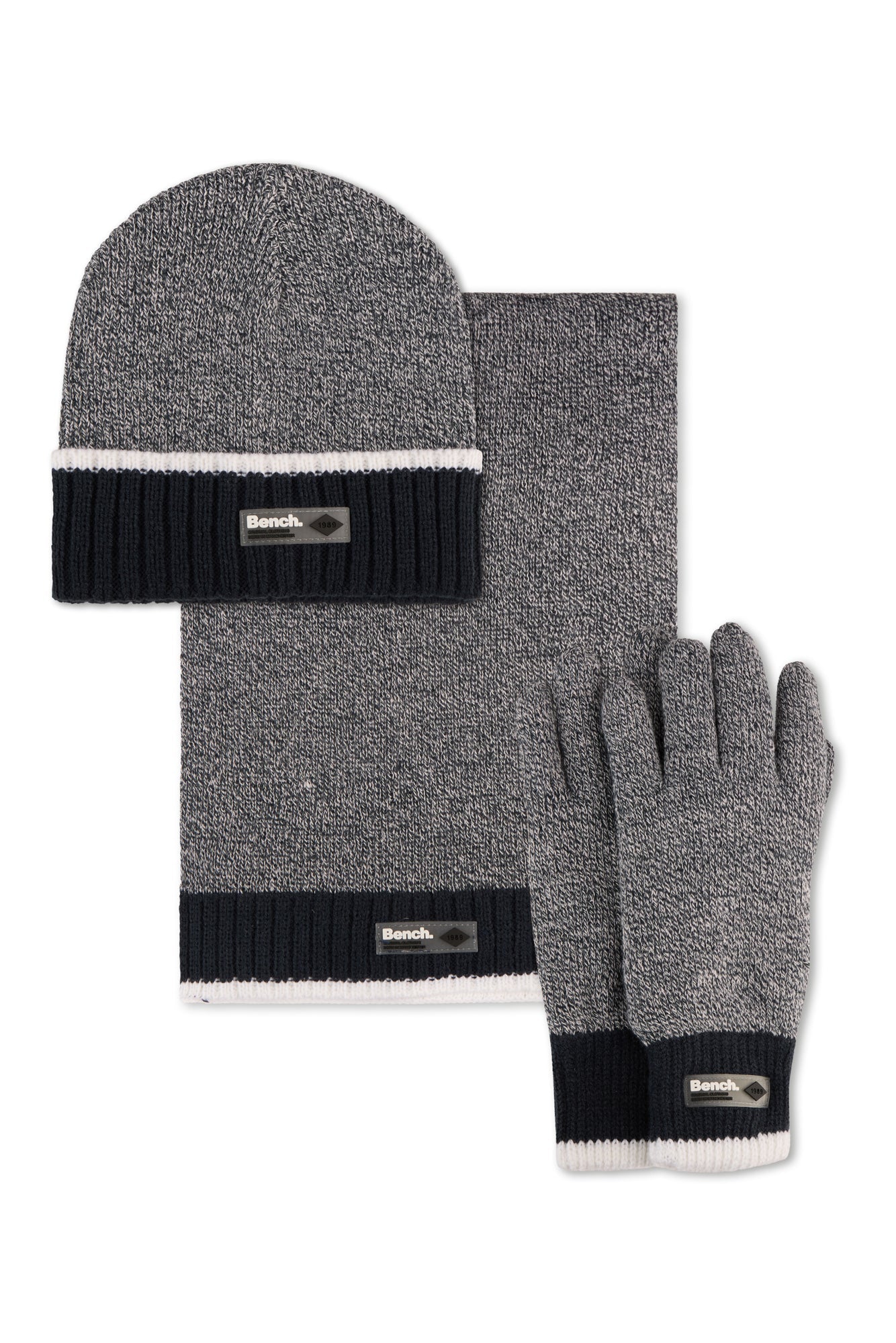 Mens 'ADEEKI' Hat, Scarf & Glove Set - NAVY - Shop at www.Bench.co.uk LoveMyHood