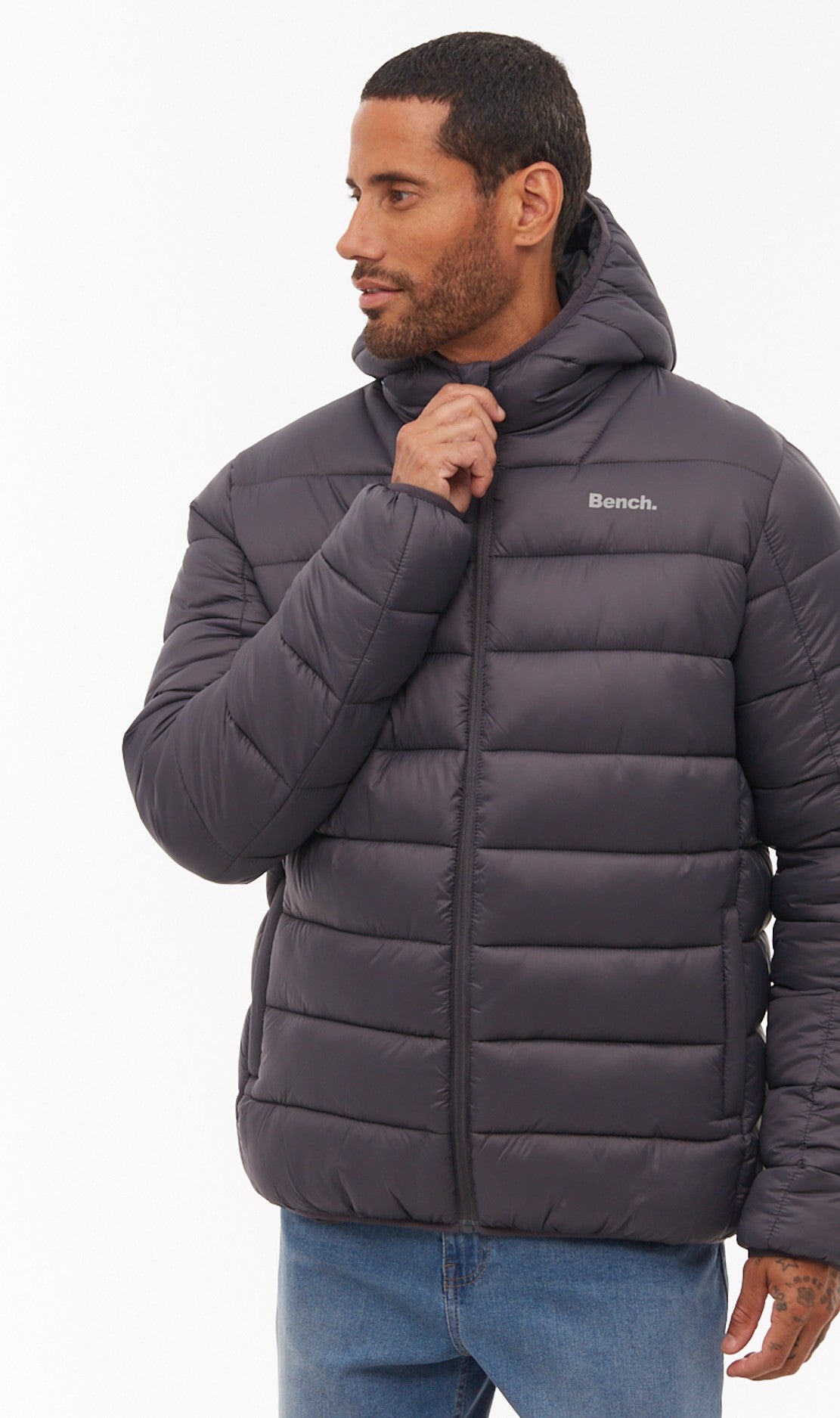 Mens 'AFFLOR' Jacket - DARK GREY - Shop at www.Bench.co.uk LoveMyHood