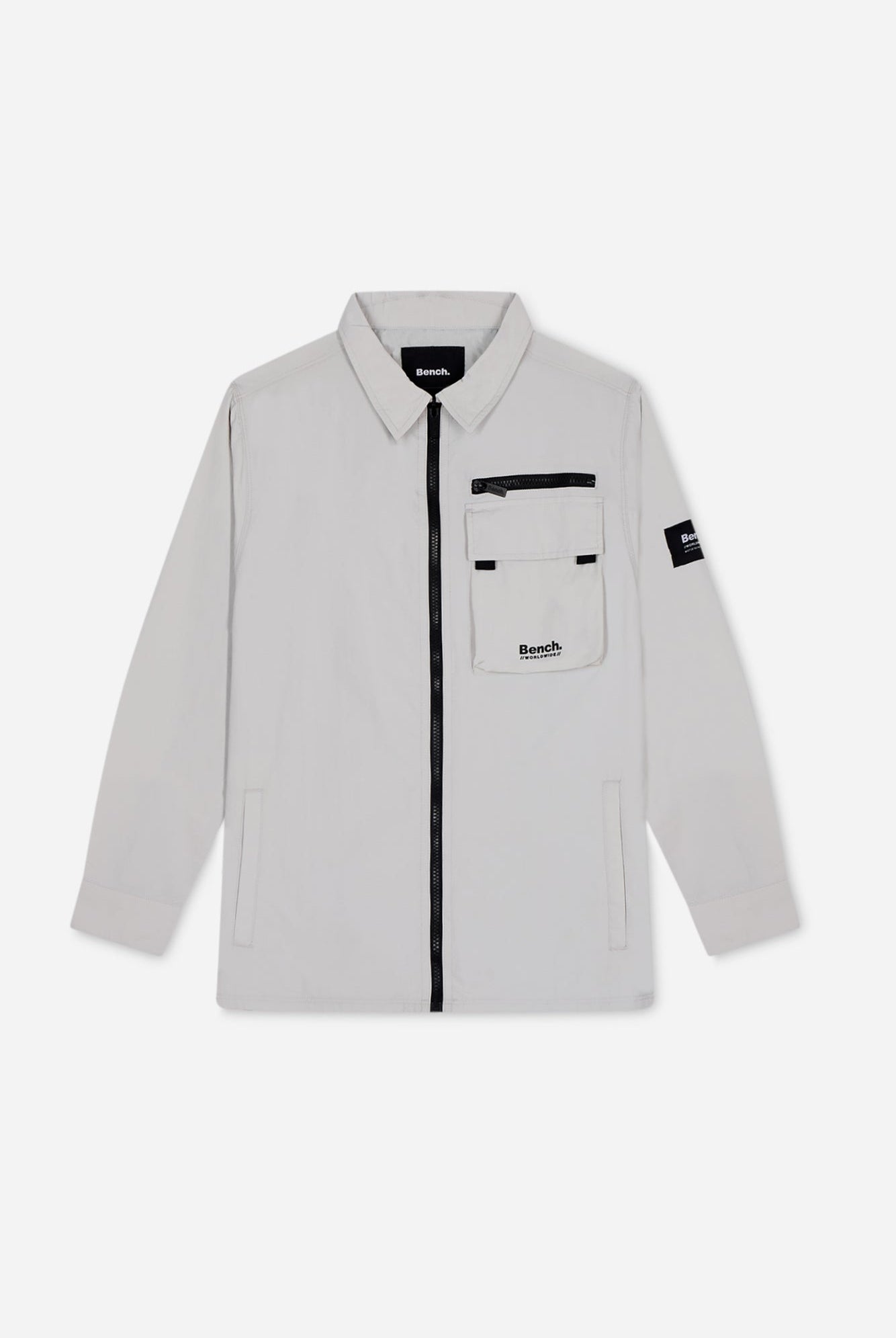 Mens 'AIKIDO' Shacket - LIGHT GREY - Shop at www.Bench.co.uk #LoveMyHood