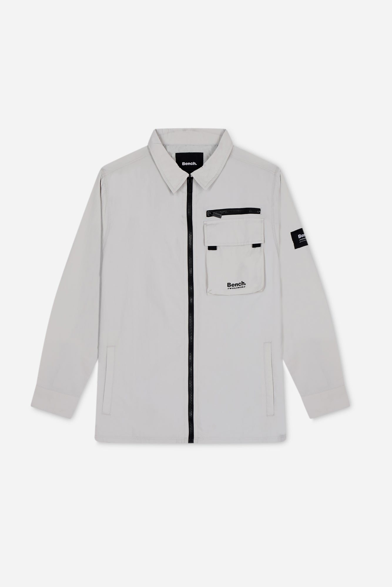 Mens 'AIKIDO' Shacket - LIGHT GREY - Shop at www.Bench.co.uk #LoveMyHood