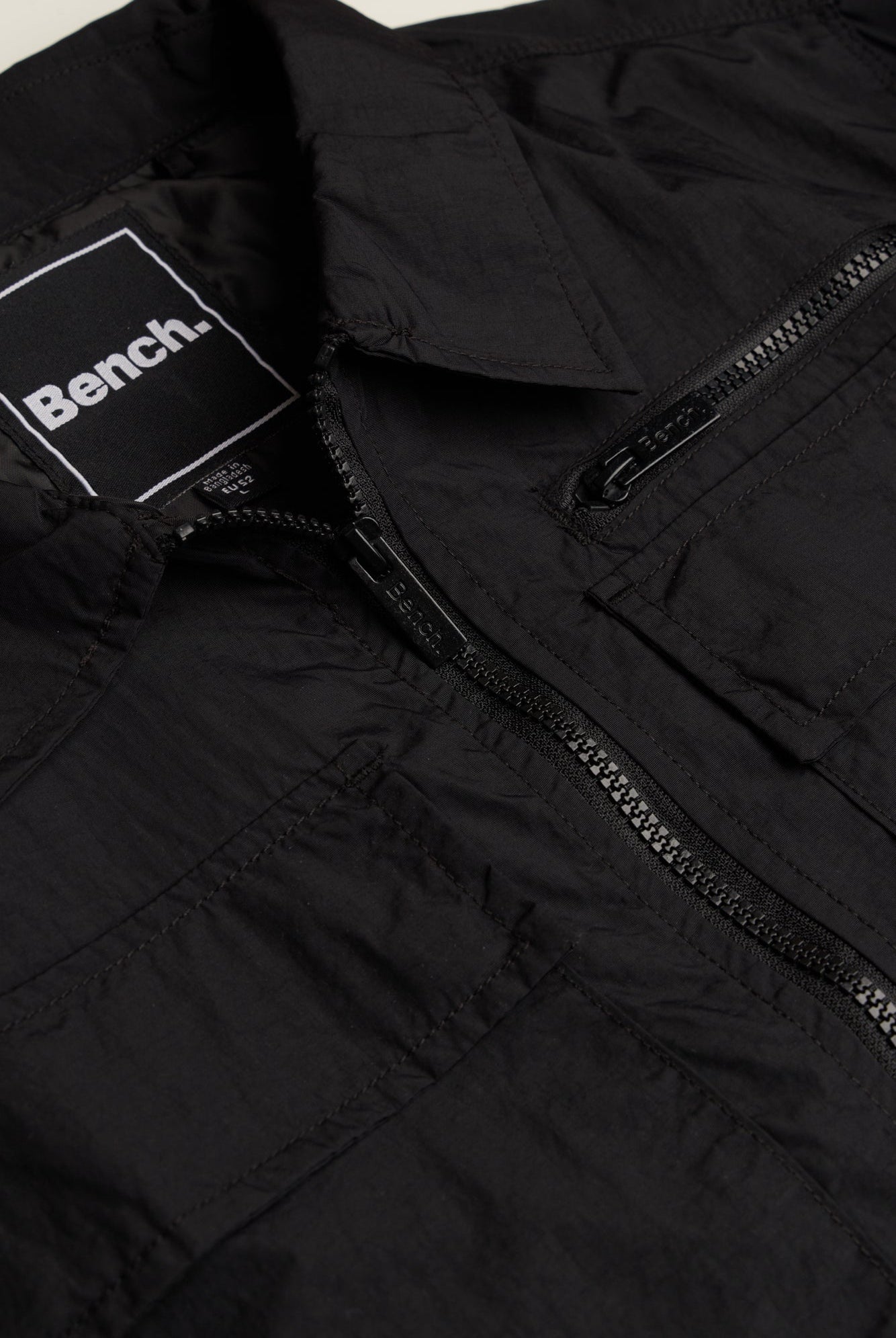 Mens 'BRANSON' Overshirt - BLACK - Shop at www.Bench.co.uk LoveMyHood