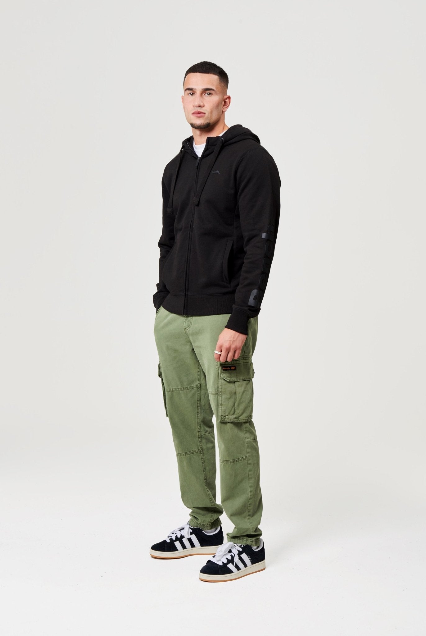 Mens 'BRAXTON' Zip Thru - BLACK - Shop at www.Bench.co.uk LoveMyHood