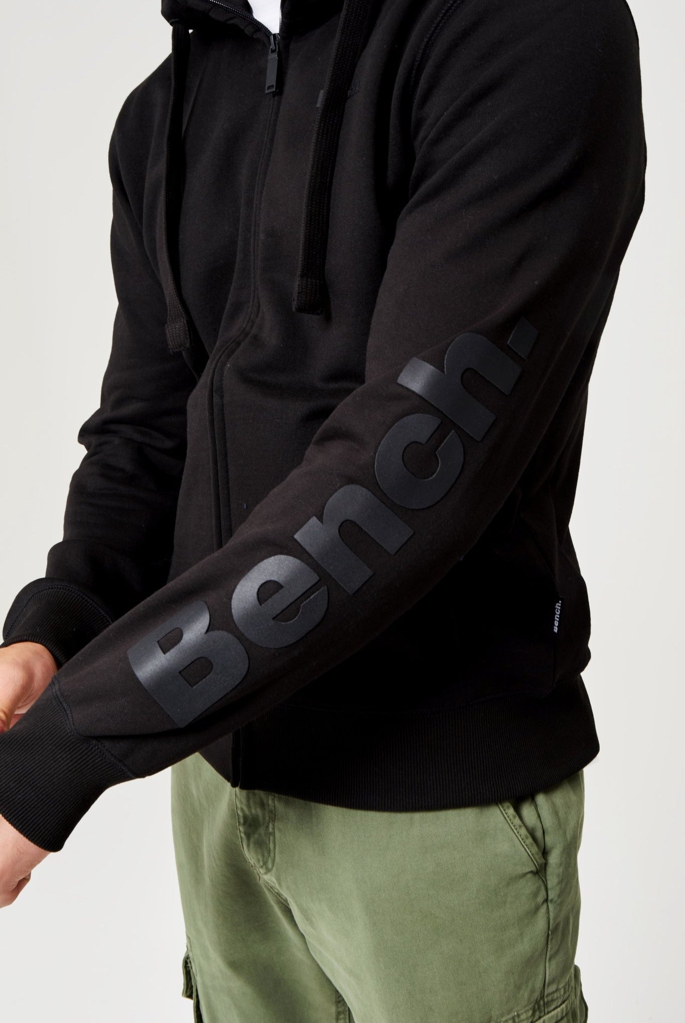 Mens 'BRAXTON' Zip Thru - BLACK - Shop at www.Bench.co.uk LoveMyHood