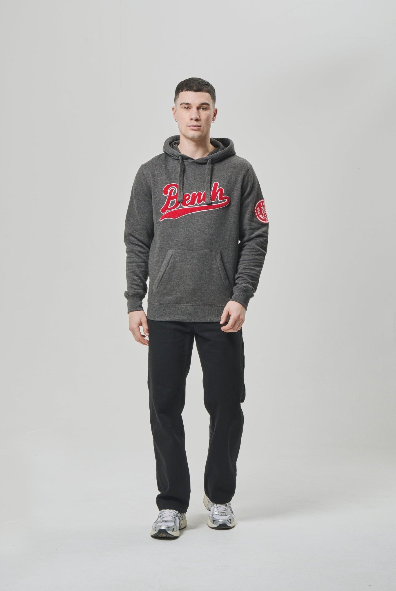 Mens 'CARTO' Hoodie - CHARCOAL MARL - Shop at www.Bench.co.uk #LoveMyHood