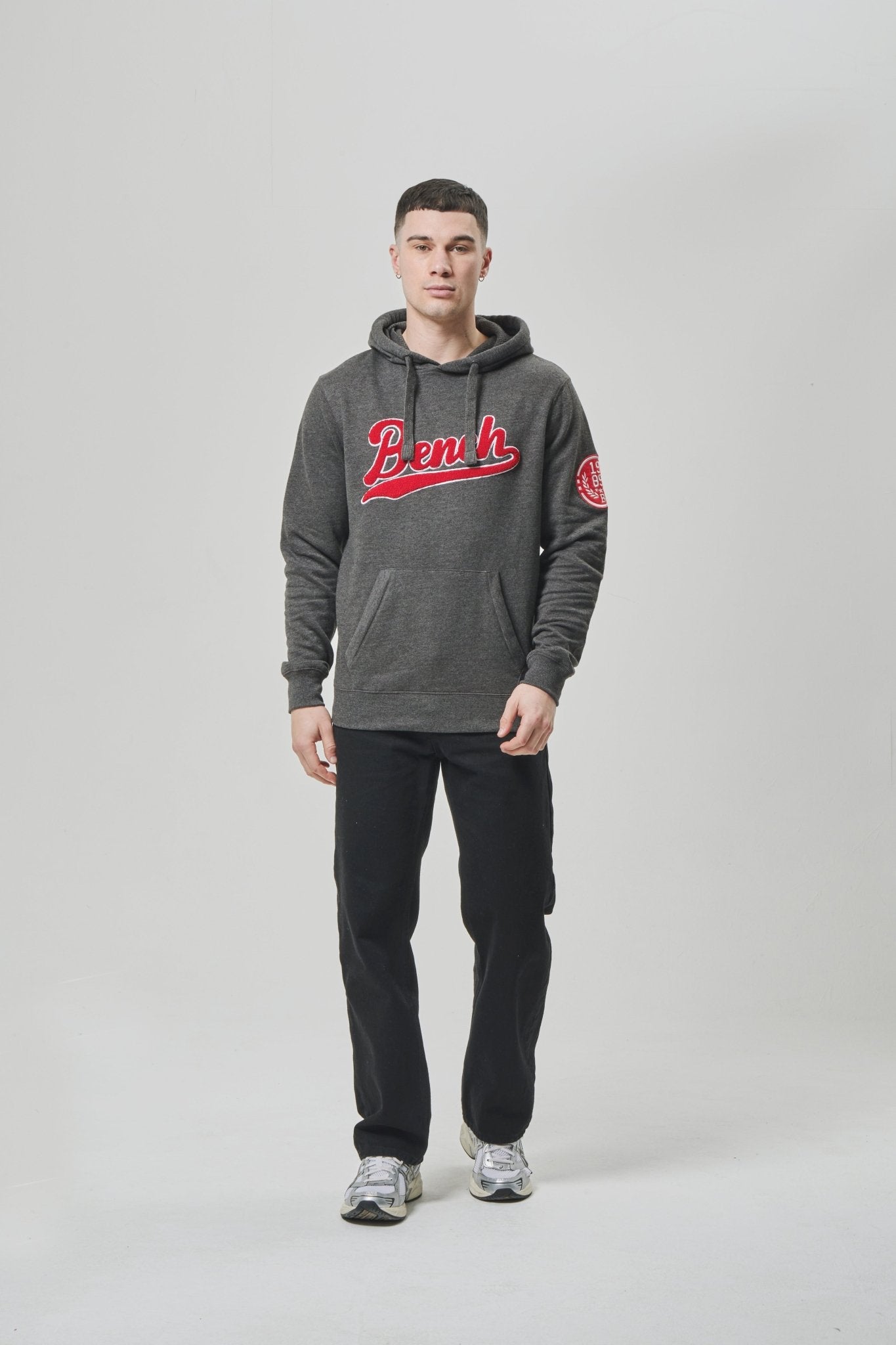 Mens 'CARTO' Hoodie - CHARCOAL MARL - Shop at www.Bench.co.uk #LoveMyHood