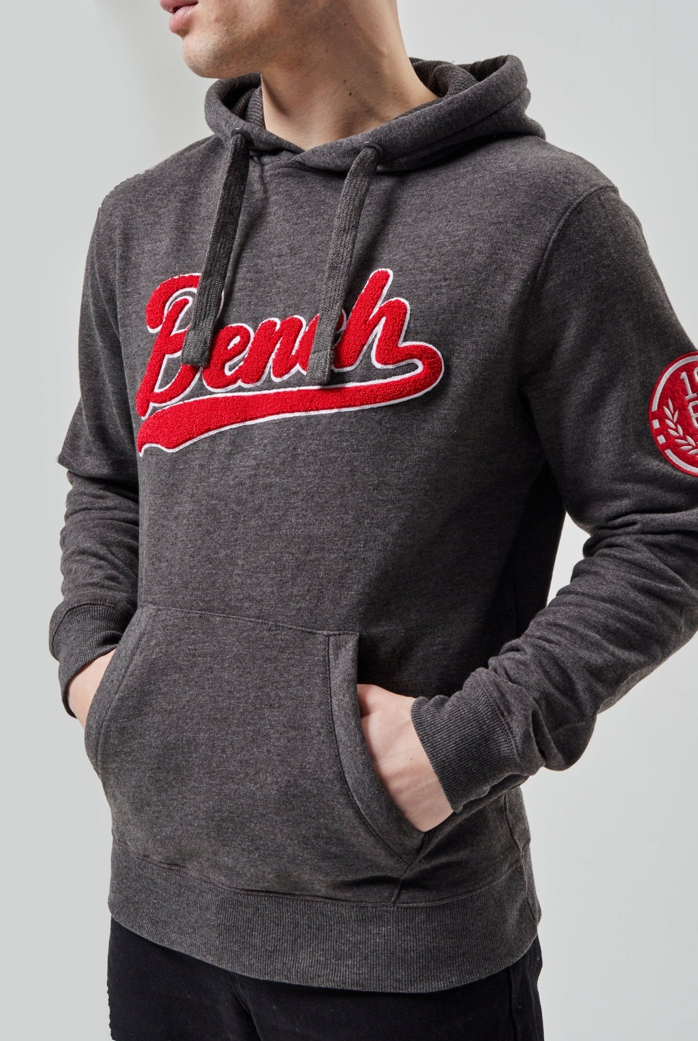 Mens 'CARTO' Hoodie - CHARCOAL MARL - Shop at www.Bench.co.uk #LoveMyHood
