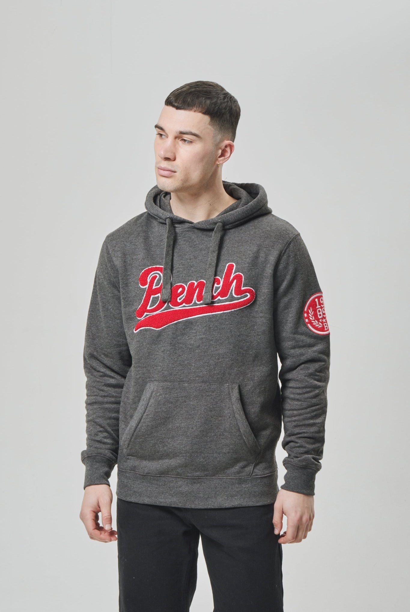 Mens 'CARTO' Hoodie - CHARCOAL MARL - Shop at www.Bench.co.uk #LoveMyHood