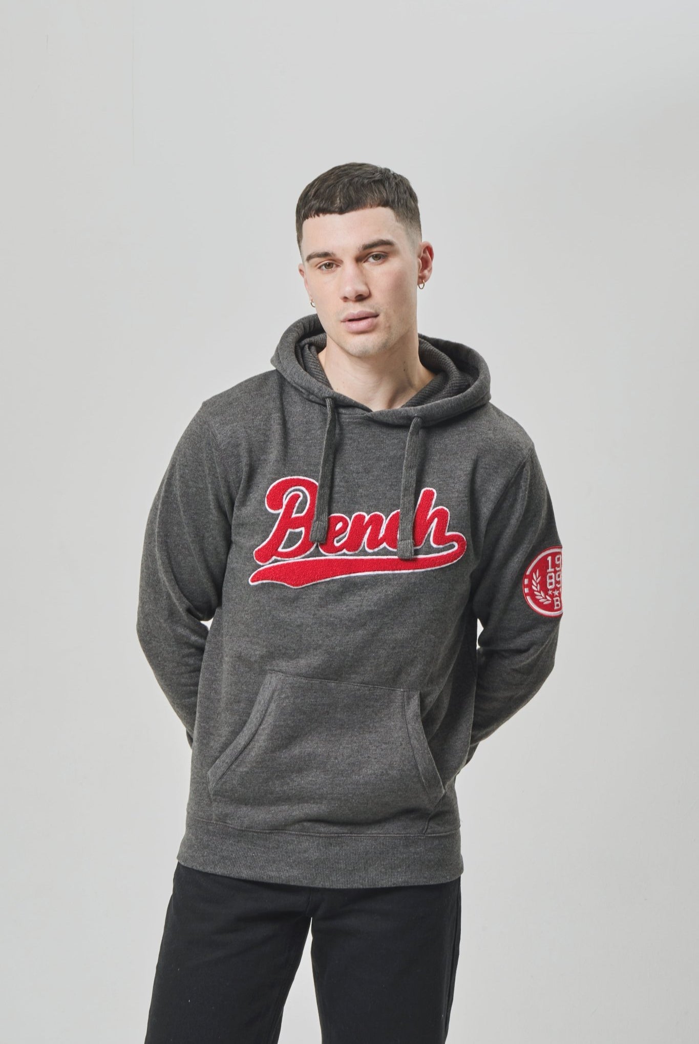 Mens 'CARTO' Hoodie - CHARCOAL MARL - Shop at www.Bench.co.uk #LoveMyHood