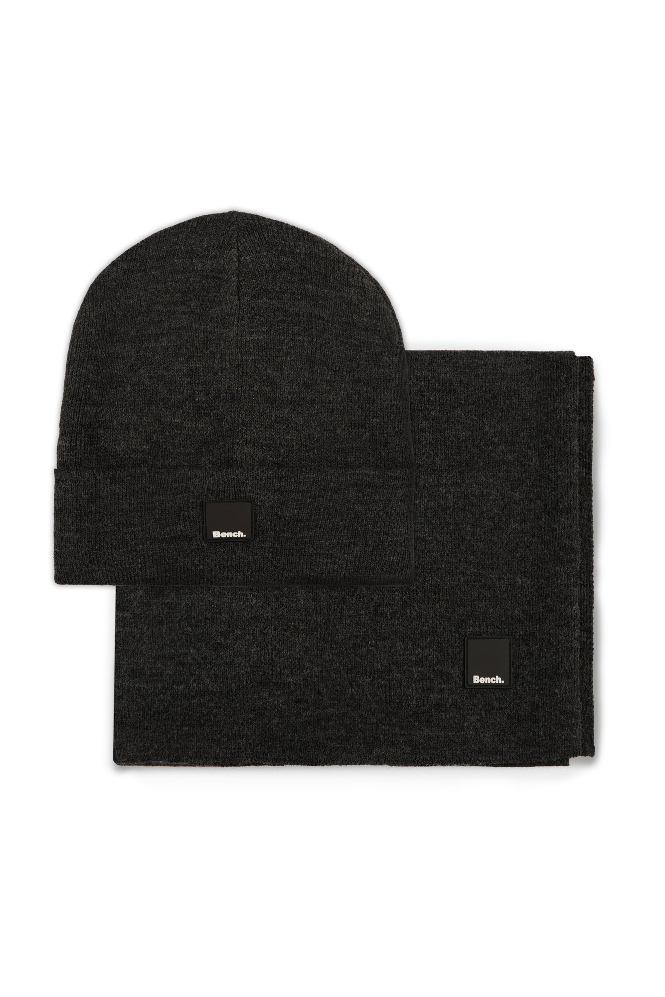 Mens 'GAMMA' Hat & Scarf Set - CHARCOAL MARL - Shop at www.Bench.co.uk LoveMyHood