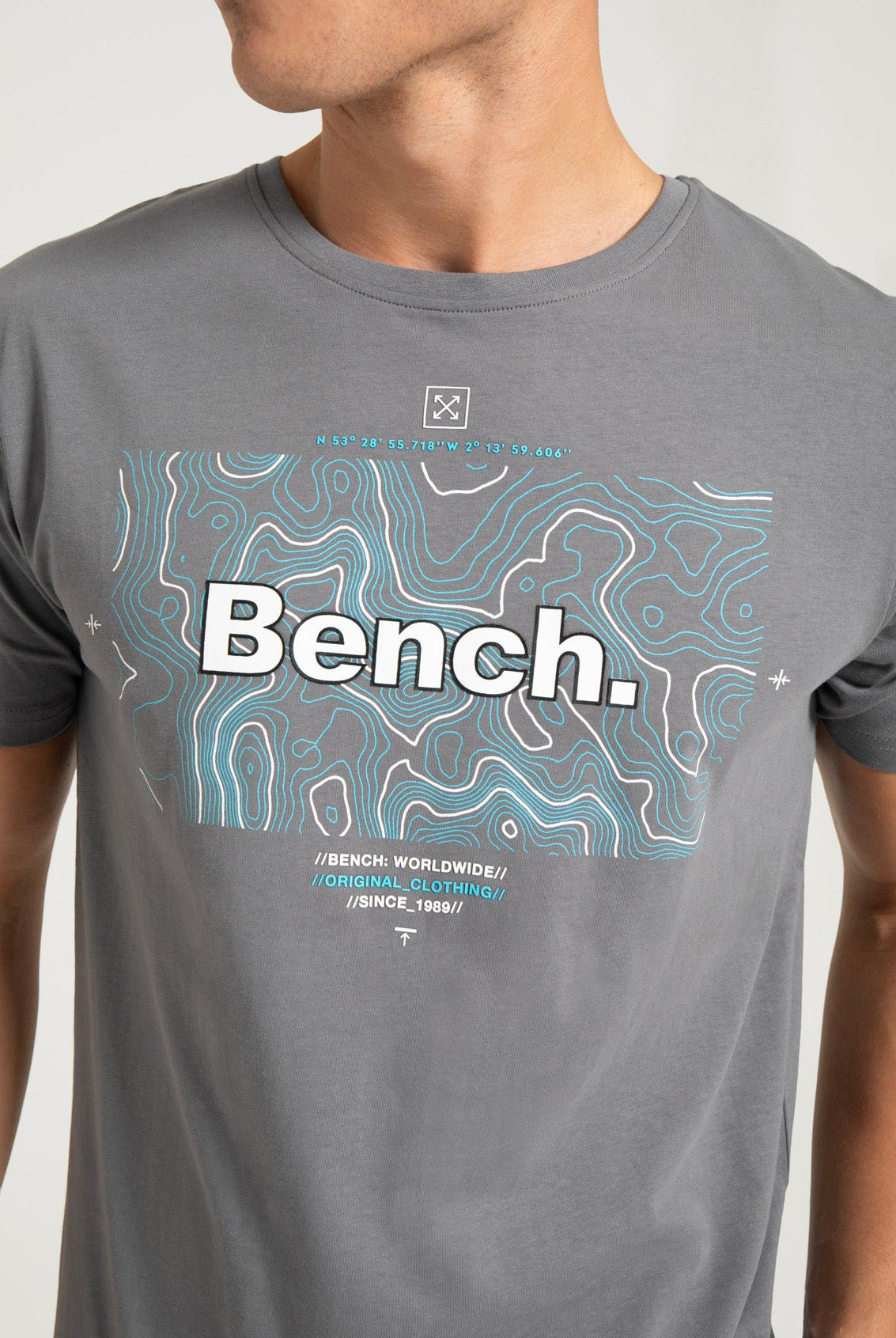 Mens 'HAWES' T-Shirt - STEEL GREY - Shop at www.Bench.co.uk #LoveMyHood