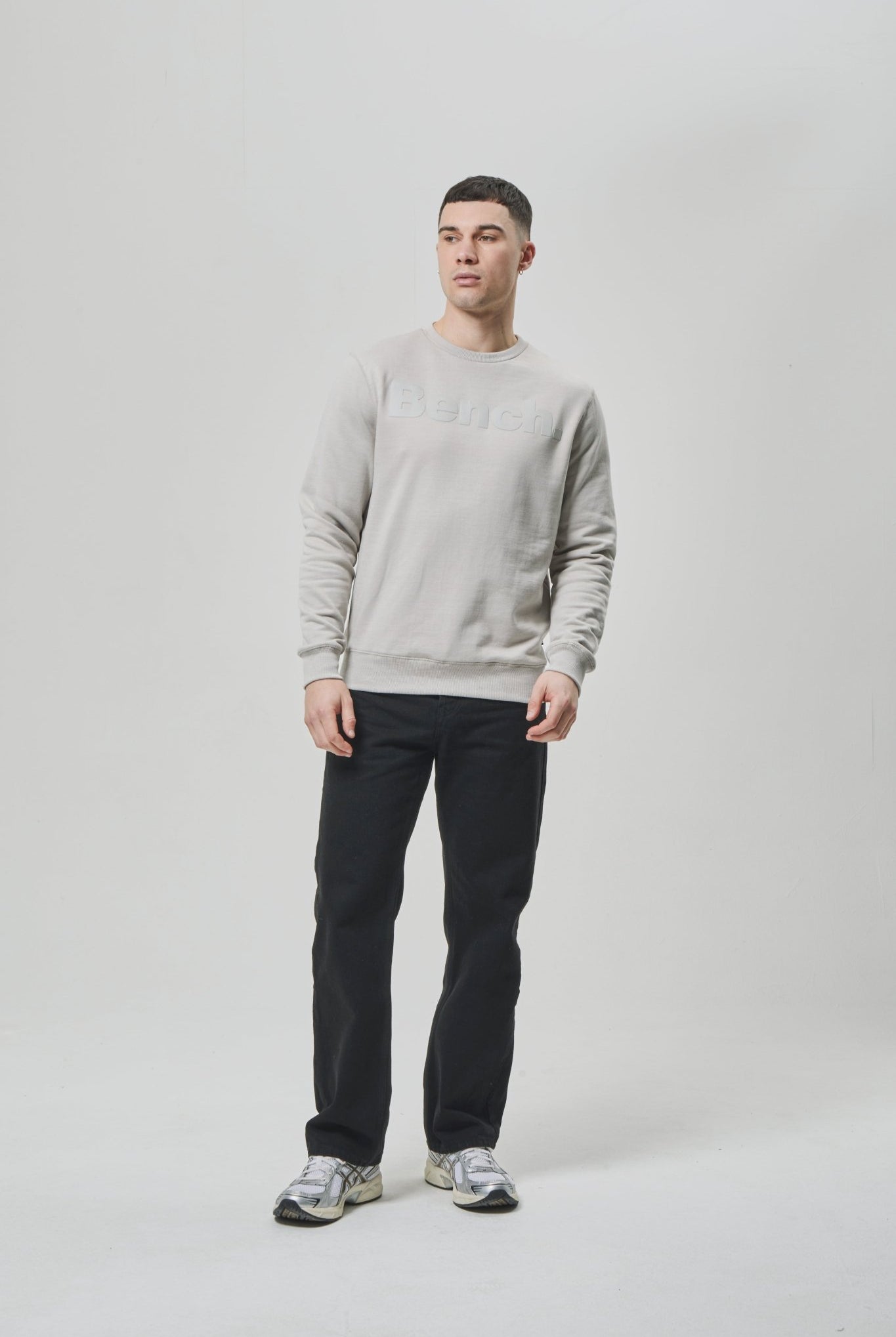 Mens 'LALOND' Crew Sweat - FROST GREY - Shop at www.Bench.co.uk #LoveMyHood