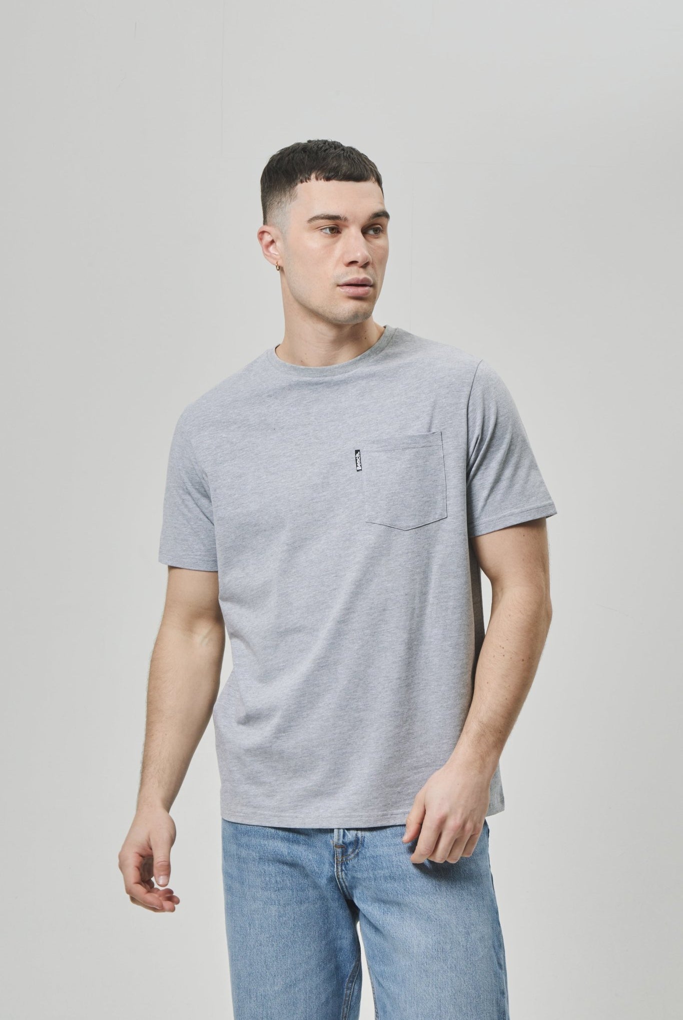 Mens 'LOPAV' T-Shirt - GREY MARL - Shop at www.Bench.co.uk #LoveMyHood