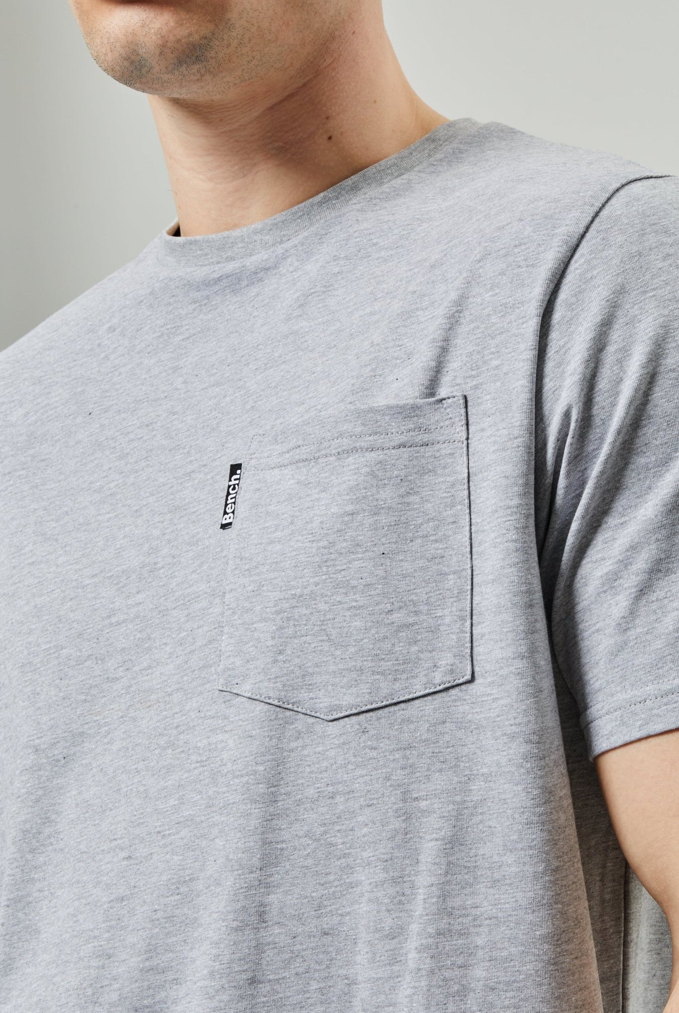 Mens 'LOPAV' T-Shirt - GREY MARL - Shop at www.Bench.co.uk #LoveMyHood