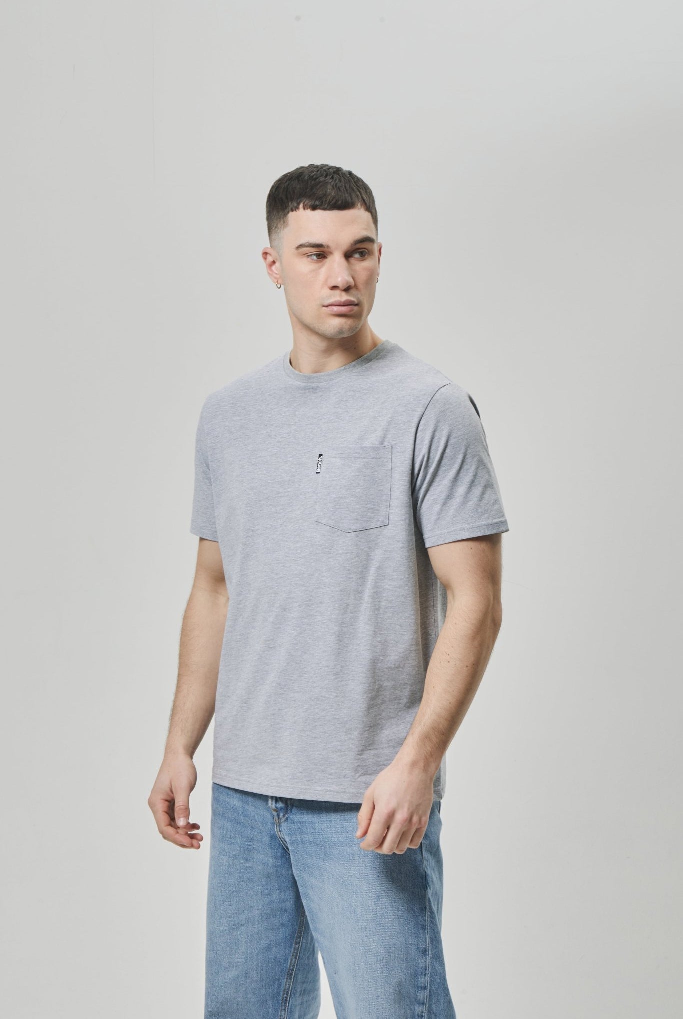 Mens 'LOPAV' T-Shirt - GREY MARL - Shop at www.Bench.co.uk #LoveMyHood