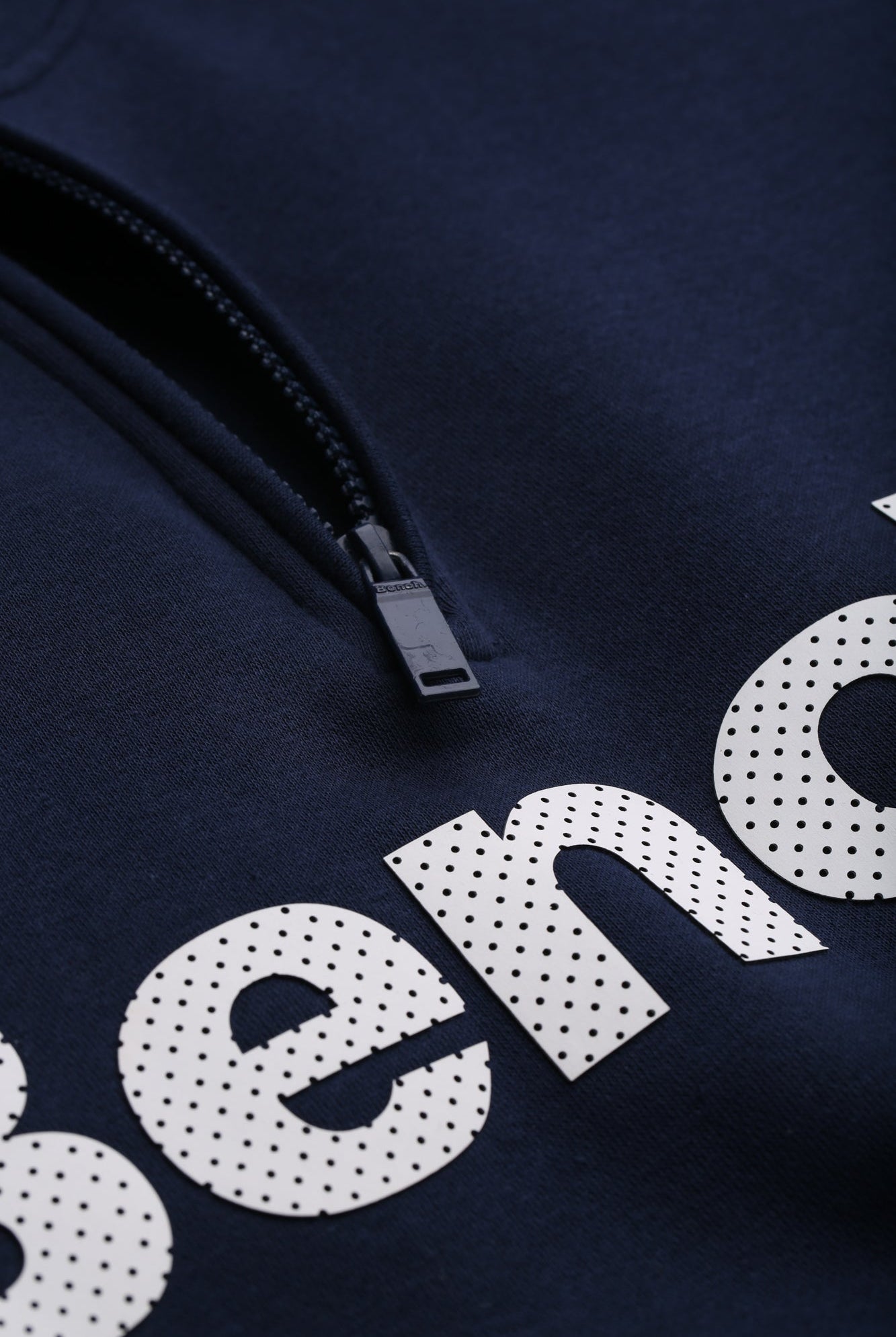Mens 'PLINTH SPOTS' 1/4 Zip - Thru Sweat - NAVY - Shop at www.Bench.co.uk #LoveMyHood