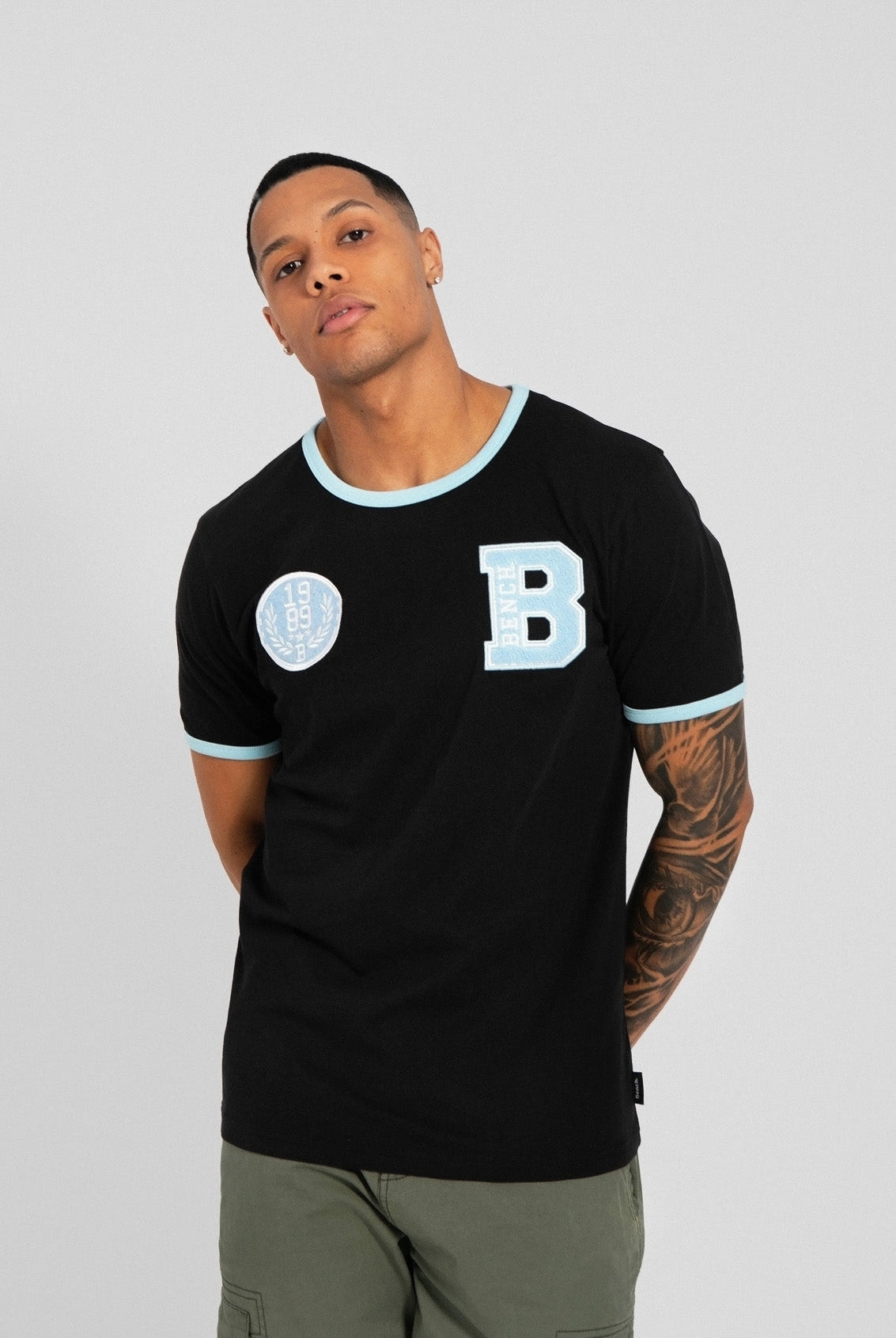 Mens 'RALPHIO' T-Shirt - BLACK - Shop at www.Bench.co.uk #LoveMyHood