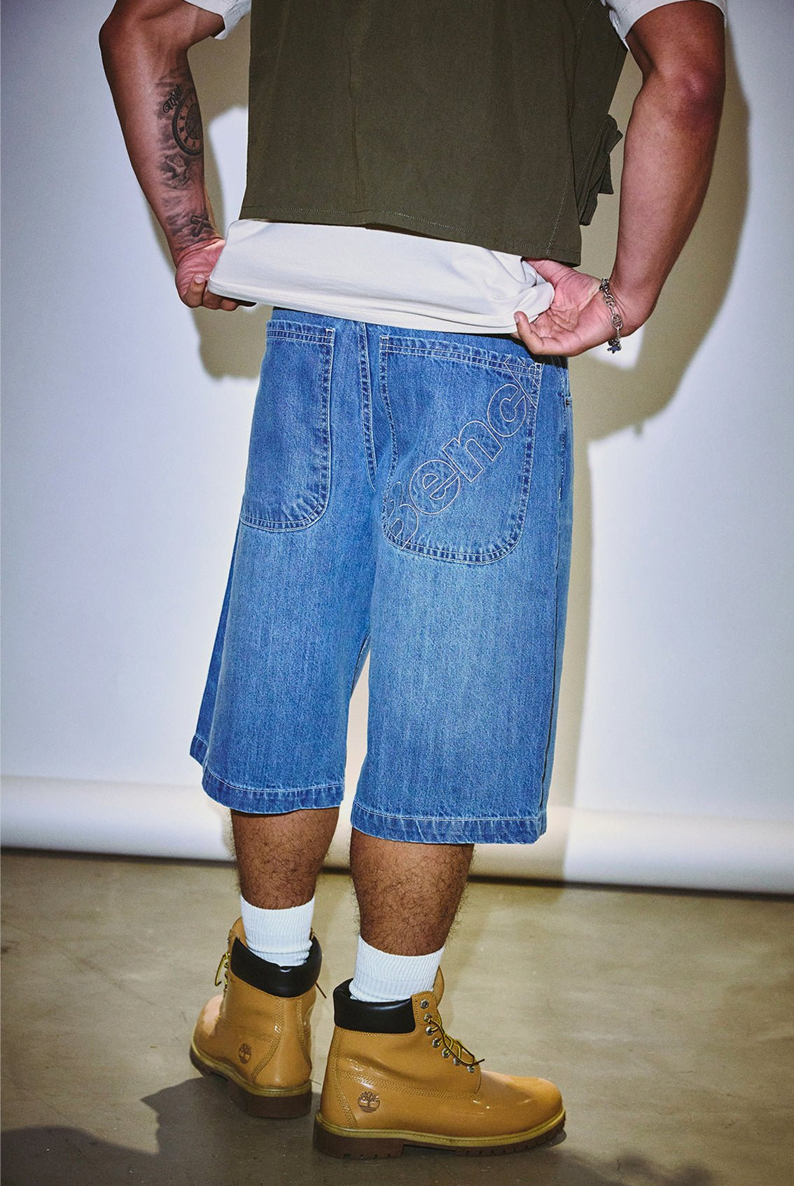 Pickering Jean Shorts - Light Blue Wash - Shop at www.Bench.co.uk #LoveMyHood
