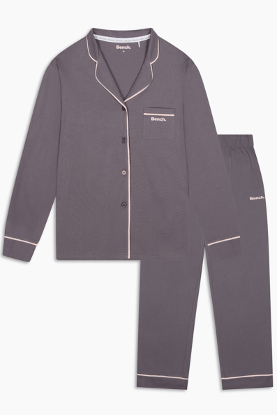 Womens 'ANGELIKA' Nightwear Set - CHARCOAL - Shop at www.Bench.co.uk LoveMyHood