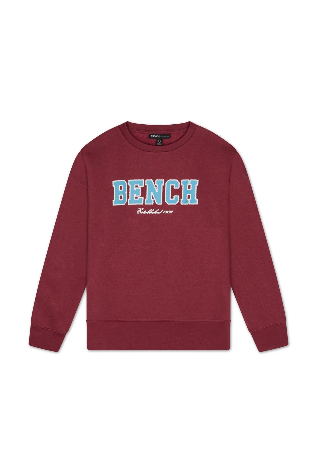 Womens 'ERCIE' Sweat Crew - BURGUNDY - Shop at www.Bench.co.uk LoveMyHood