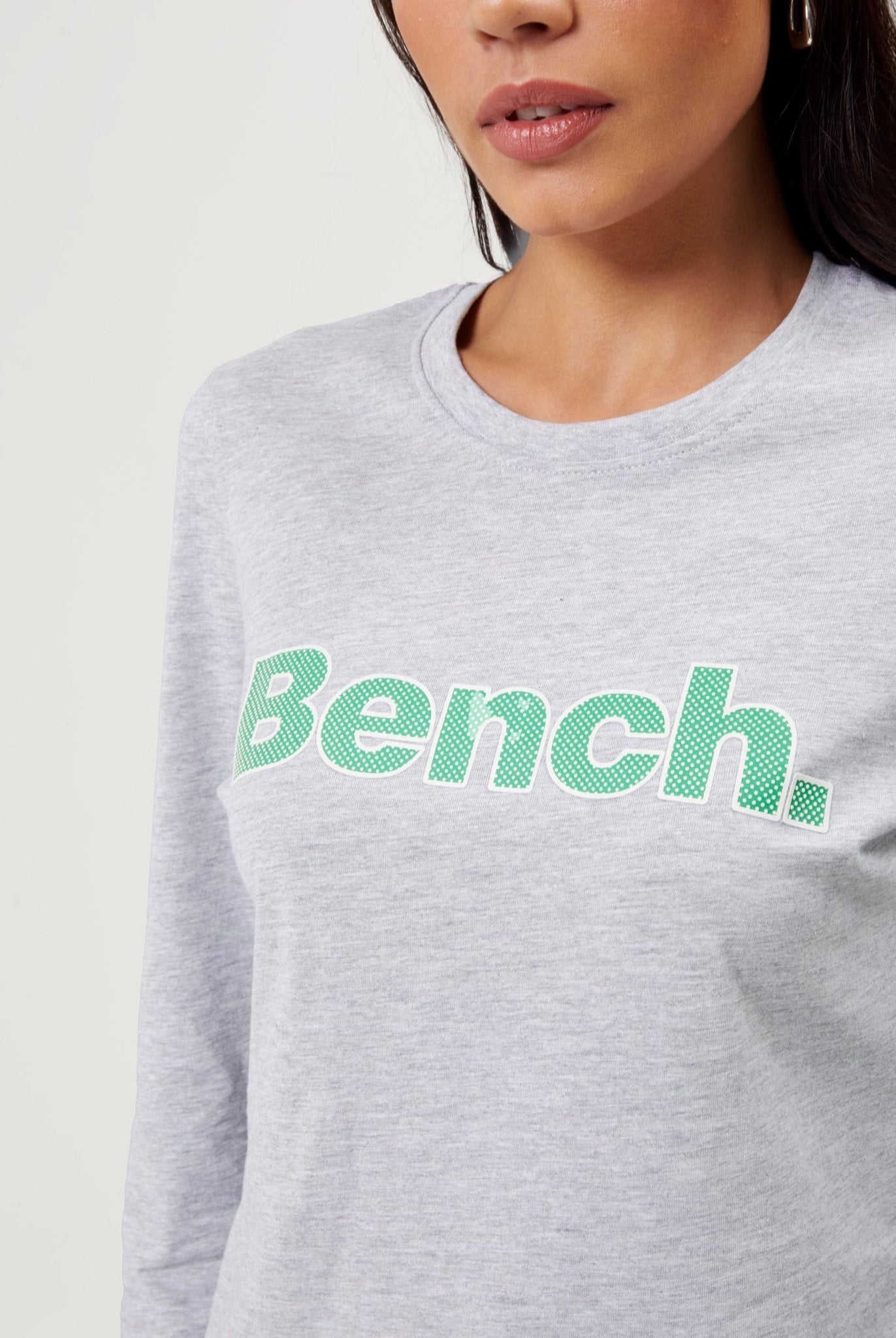 Womens 'JEWELLE' T-Shirt - GREY MARL - Shop at www.Bench.co.uk LoveMyHood