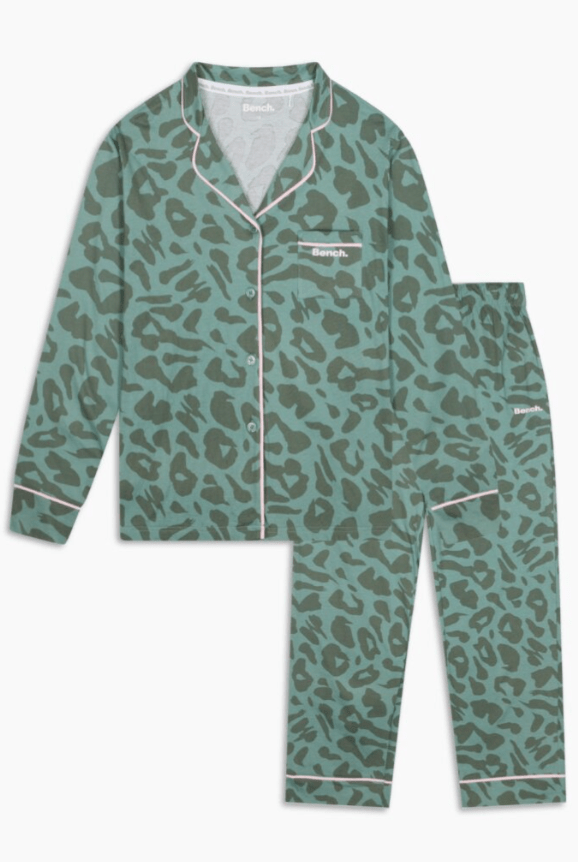 Womens 'KORDA' Nightwear Set - SAGE LEOPARD - Shop at www.Bench.co.uk LoveMyHood