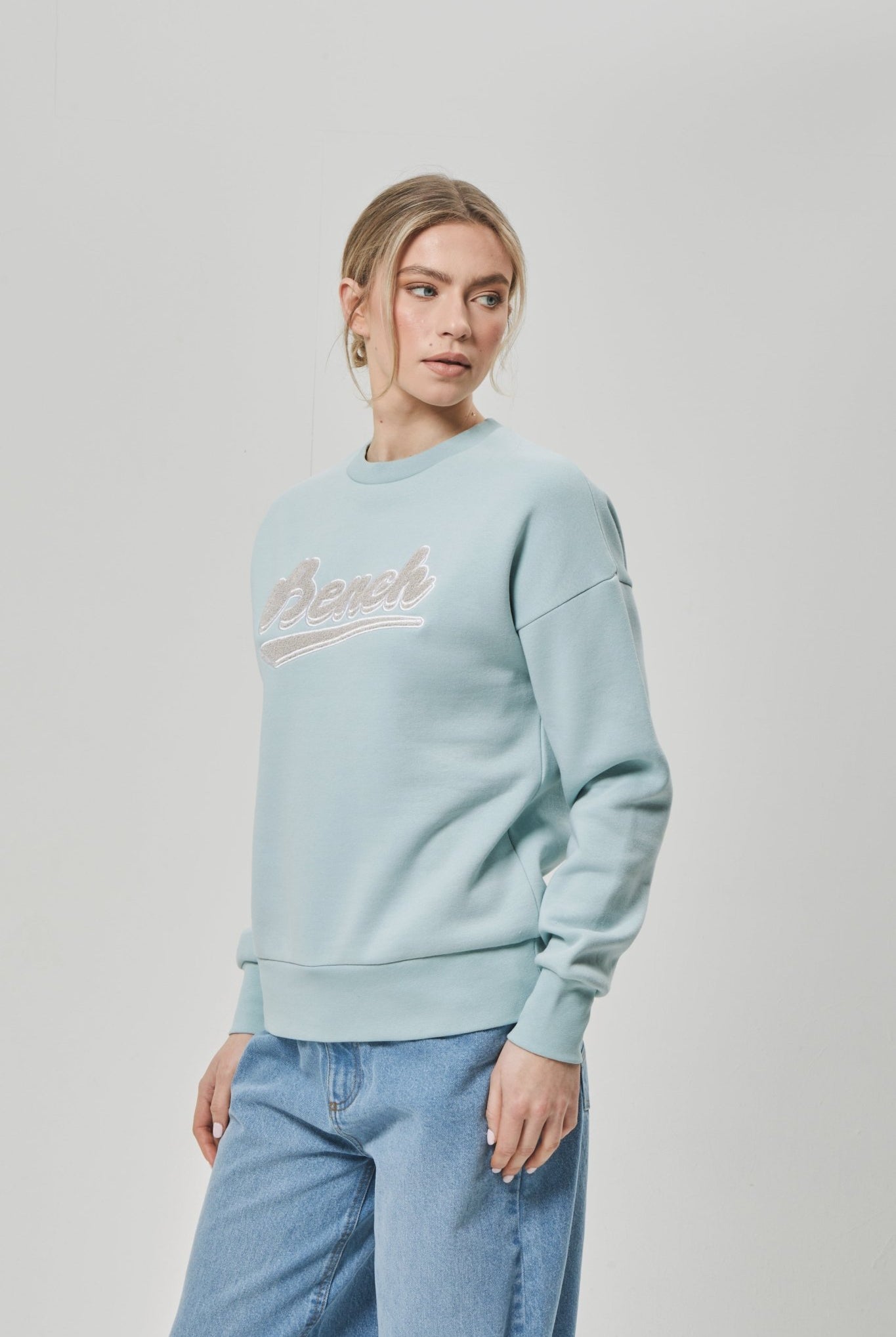 Womens 'STEFFI' Sweat Crew - TEAL - Shop at www.Bench.co.uk #LoveMyHood