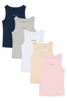 Womens 'WERNA' 5 Pack Vests - ASSORTED - Shop at www.Bench.co.uk LoveMyHood