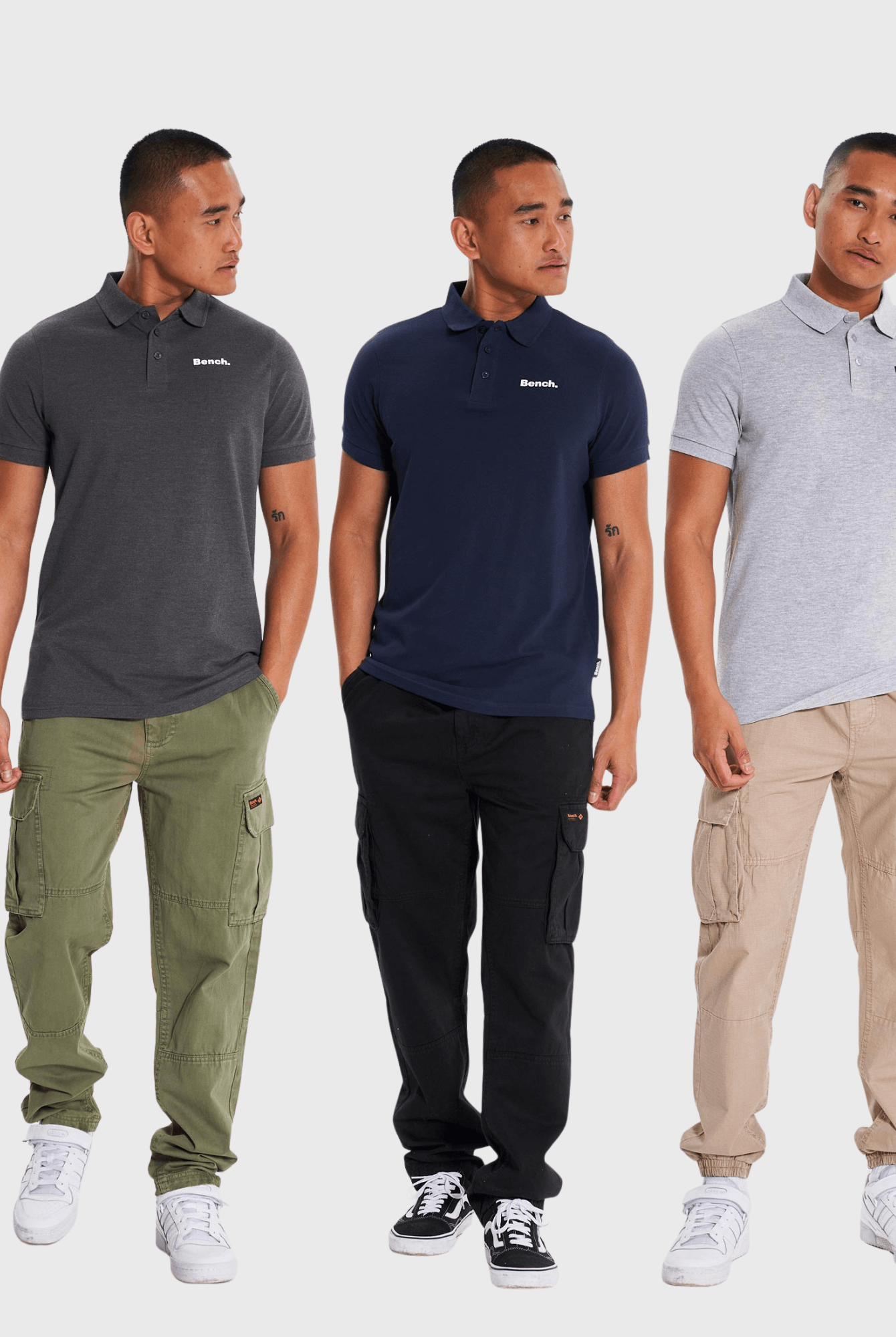 Mens 'BODE' 3 Pack Polos - ASSORTED - Shop at www.Bench.co.uk #LoveMyHood