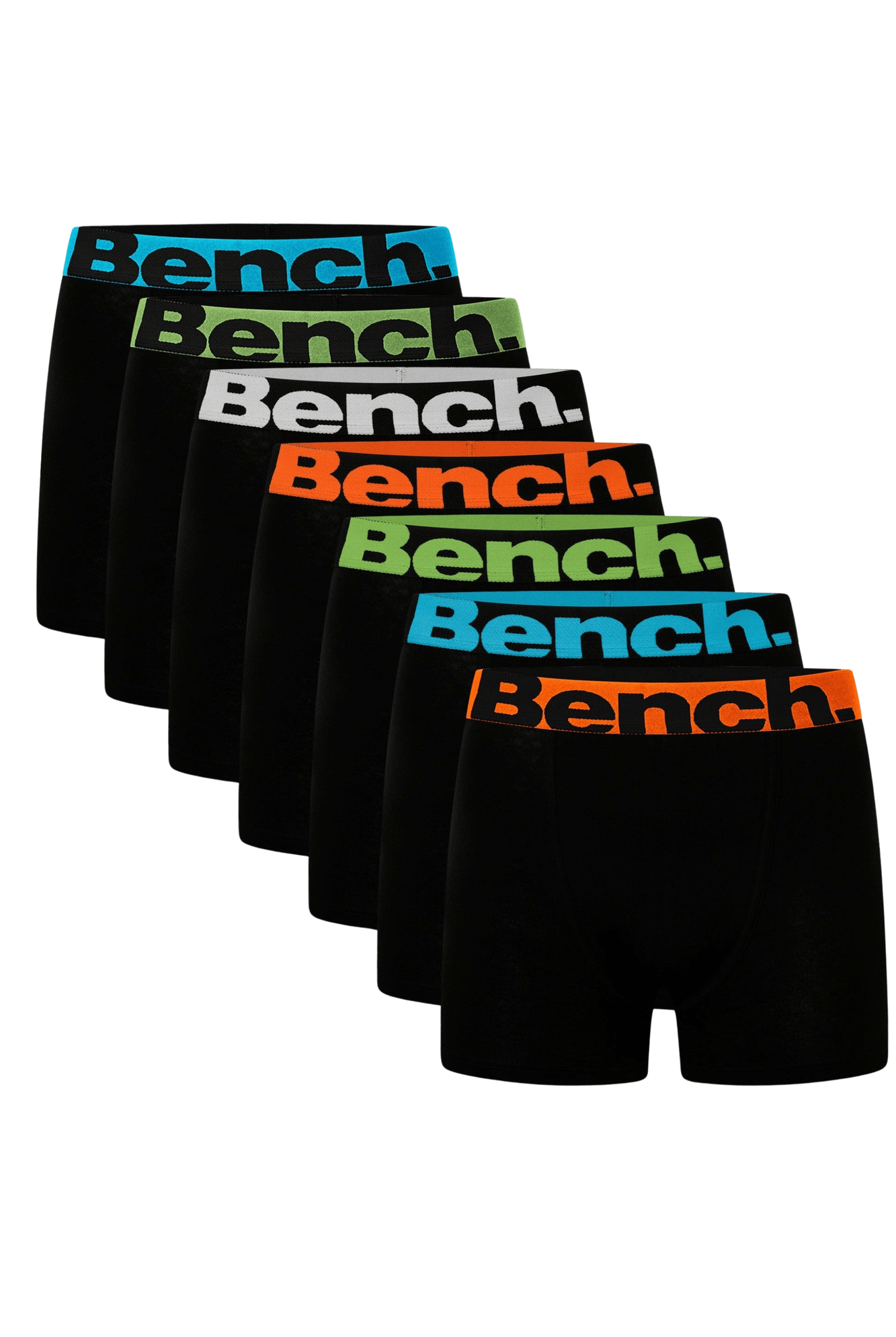 Mens 'DIEGO' 7 Pack Boxers - BLACK - Shop at www.Bench.co.uk #LoveMyHood