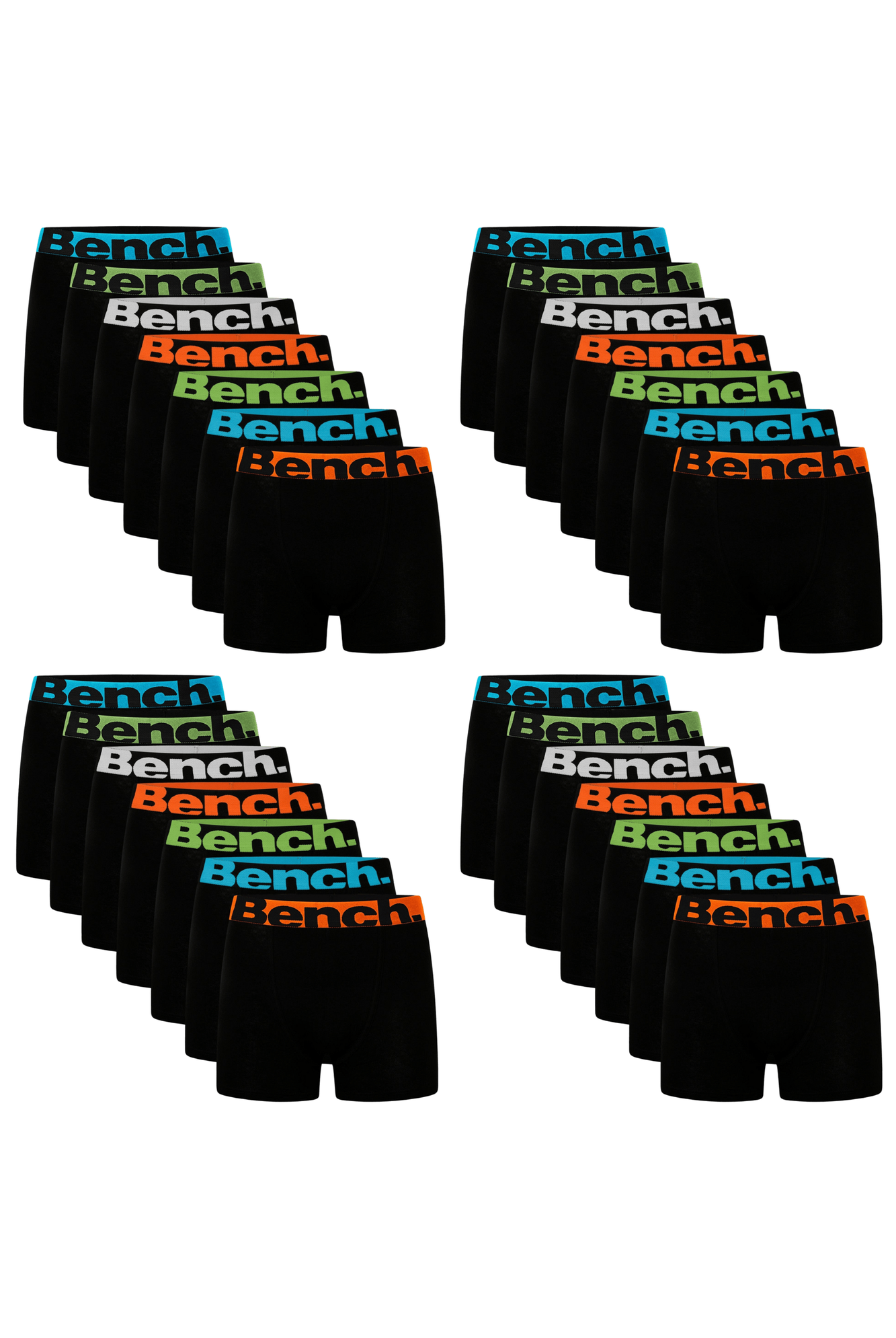Mens 'FONTIE' Mega Pack 28 Multipack Boxers - BLACK - Shop at www.Bench.co.uk #LoveMyHood