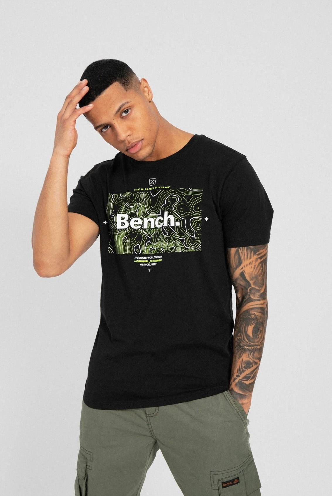 Mens 'HAWES' T-Shirt - BLACK - Shop at www.Bench.co.uk #LoveMyHood