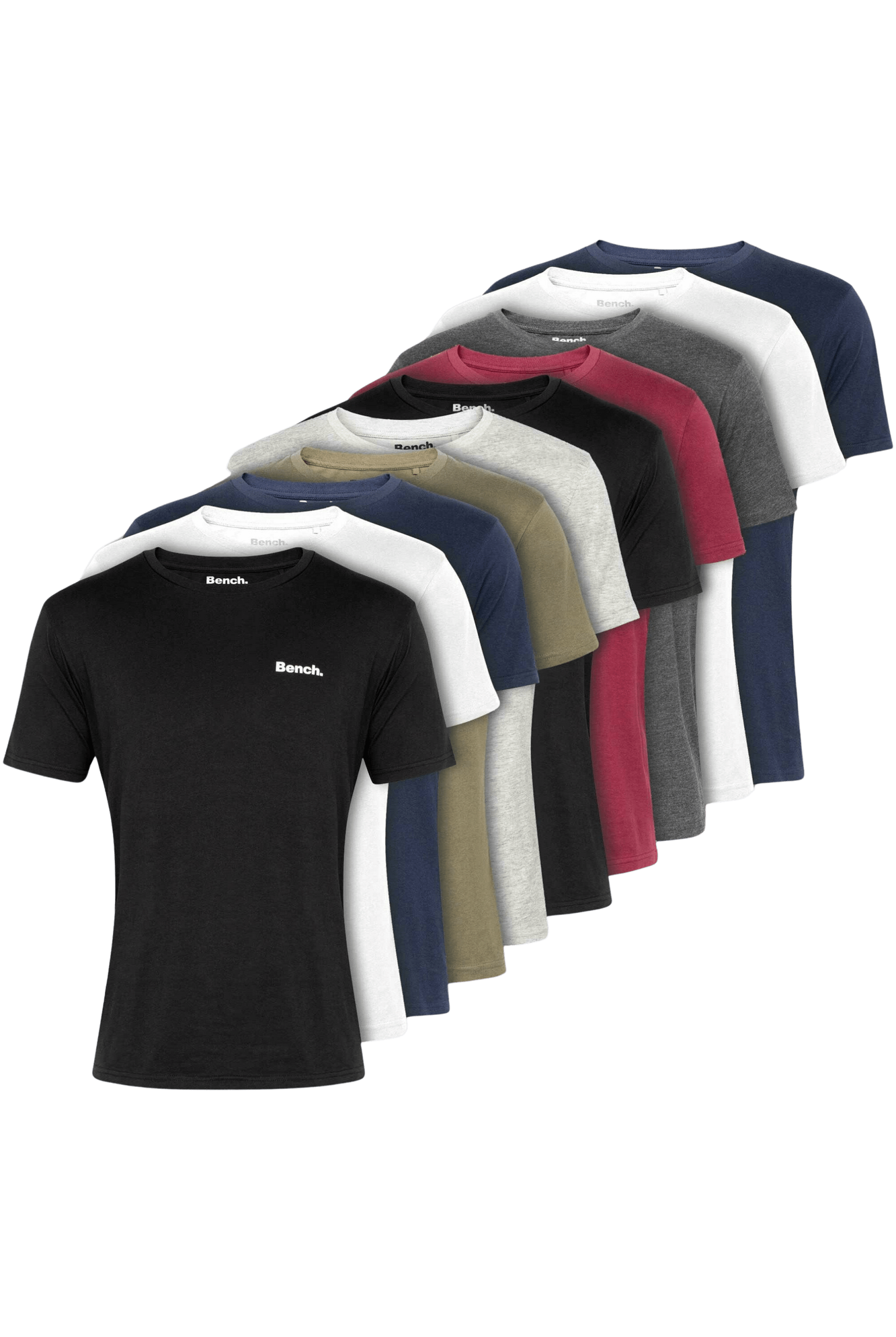 Mens 'ISAAC' 10 Pack T-Shirt Set - ASSORTED - Shop at www.Bench.co.uk #LoveMyHood