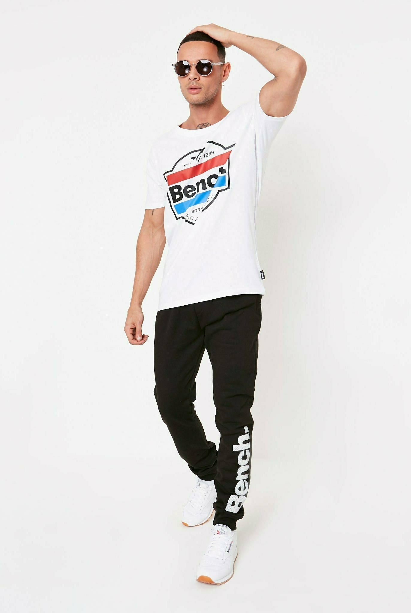 Mens 'STANLEY' Joggers - BLACK (LEAVE) - Shop at www.Bench.co.uk #LoveMyHood