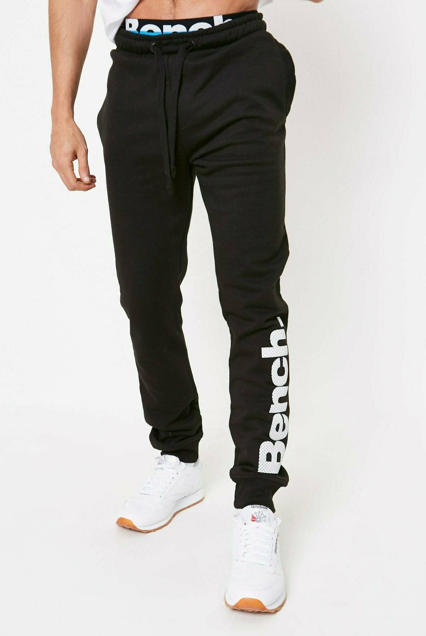 Mens 'STANLEY' Joggers - BLACK (LEAVE) - Shop at www.Bench.co.uk #LoveMyHood