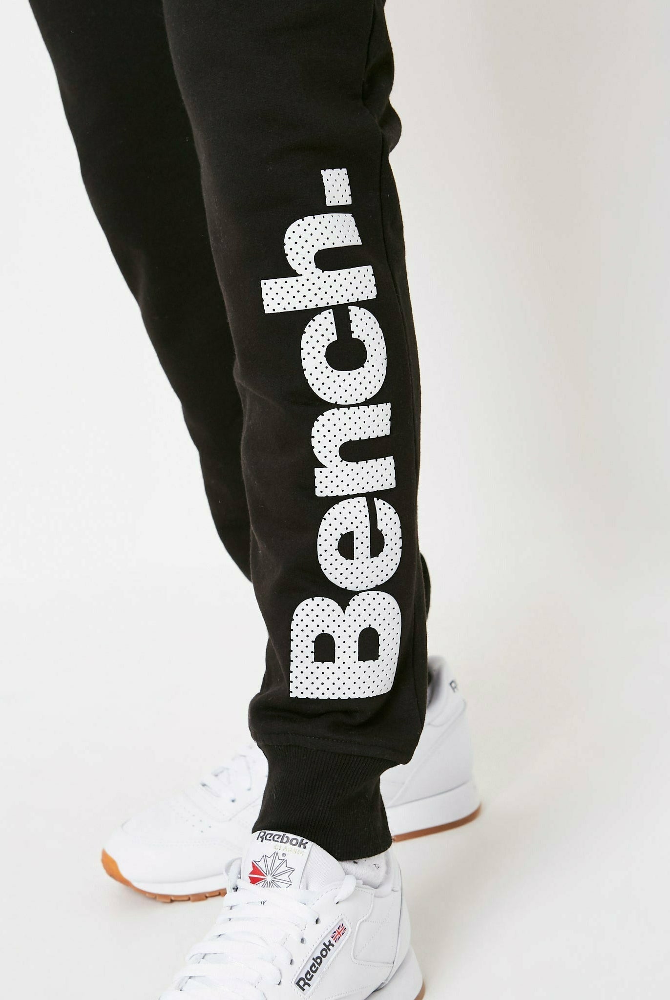 Mens 'STANLEY' Joggers - BLACK (LEAVE) - Shop at www.Bench.co.uk #LoveMyHood