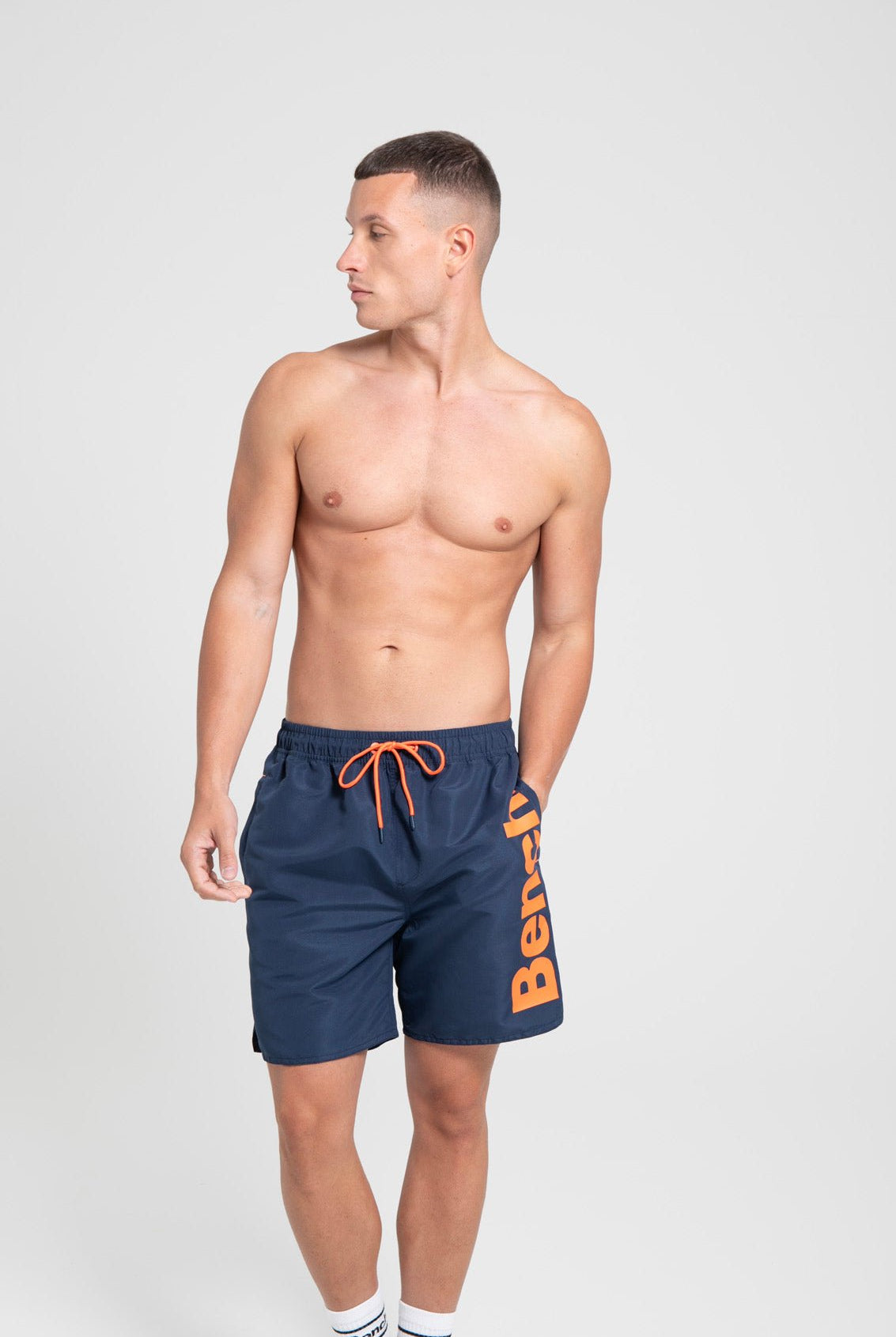 Mens 'TAHITI' Swim Shorts - NAVY - Shop at www.Bench.co.uk #LoveMyHood