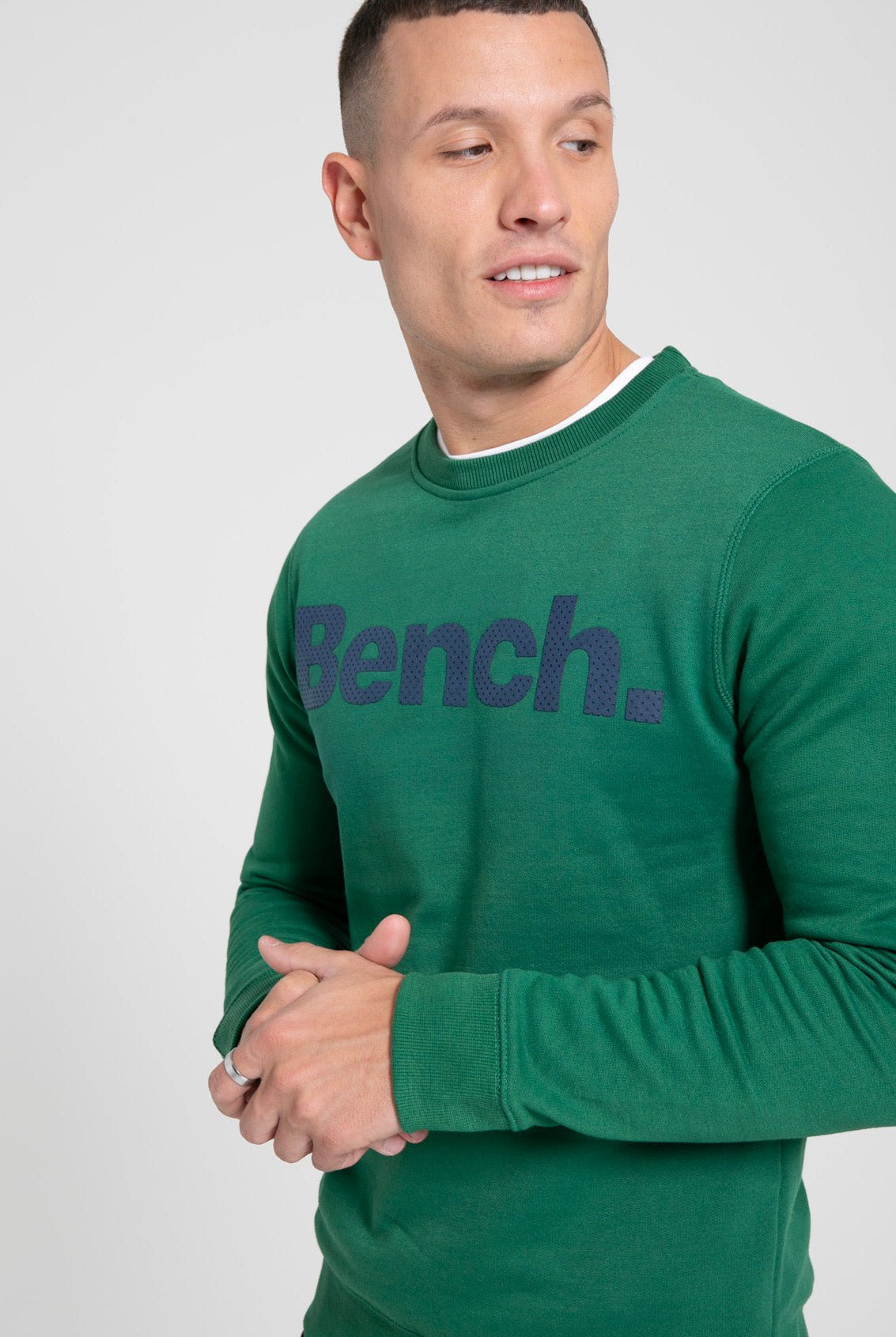 Mens 'TIPSTER' Spots Sweat - GREEN - Shop at www.Bench.co.uk #LoveMyHood