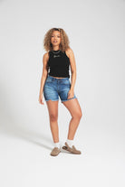 Womens 'KAYLIE' Denim Shorts - MID BLUE - Shop at www.Bench.co.uk #LoveMyHood