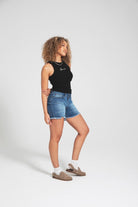 Womens 'KAYLIE' Denim Shorts - MID BLUE - Shop at www.Bench.co.uk #LoveMyHood