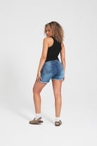 Womens 'KAYLIE' Denim Shorts - MID BLUE - Shop at www.Bench.co.uk #LoveMyHood