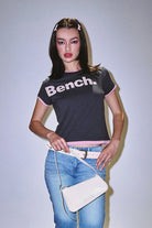 Clarista Contrast Tee - Black - Shop at www.Bench.co.uk #LoveMyHood