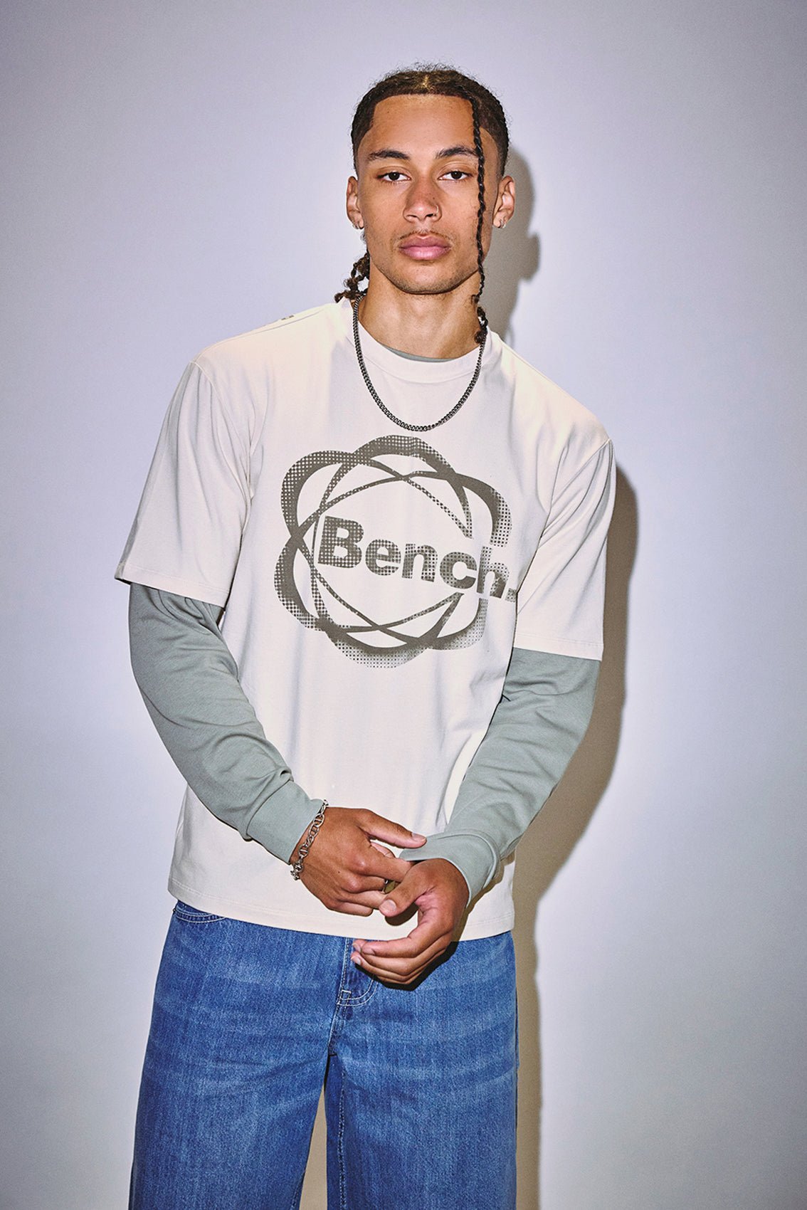 Howarth Relaxed Fit Tee - Ecru Marl - Shop at www.Bench.co.uk #LoveMyHood