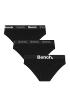 LADIES 3PK BRIEF CARLIE - BLACK - Shop at www.Bench.co.uk LoveMyHood