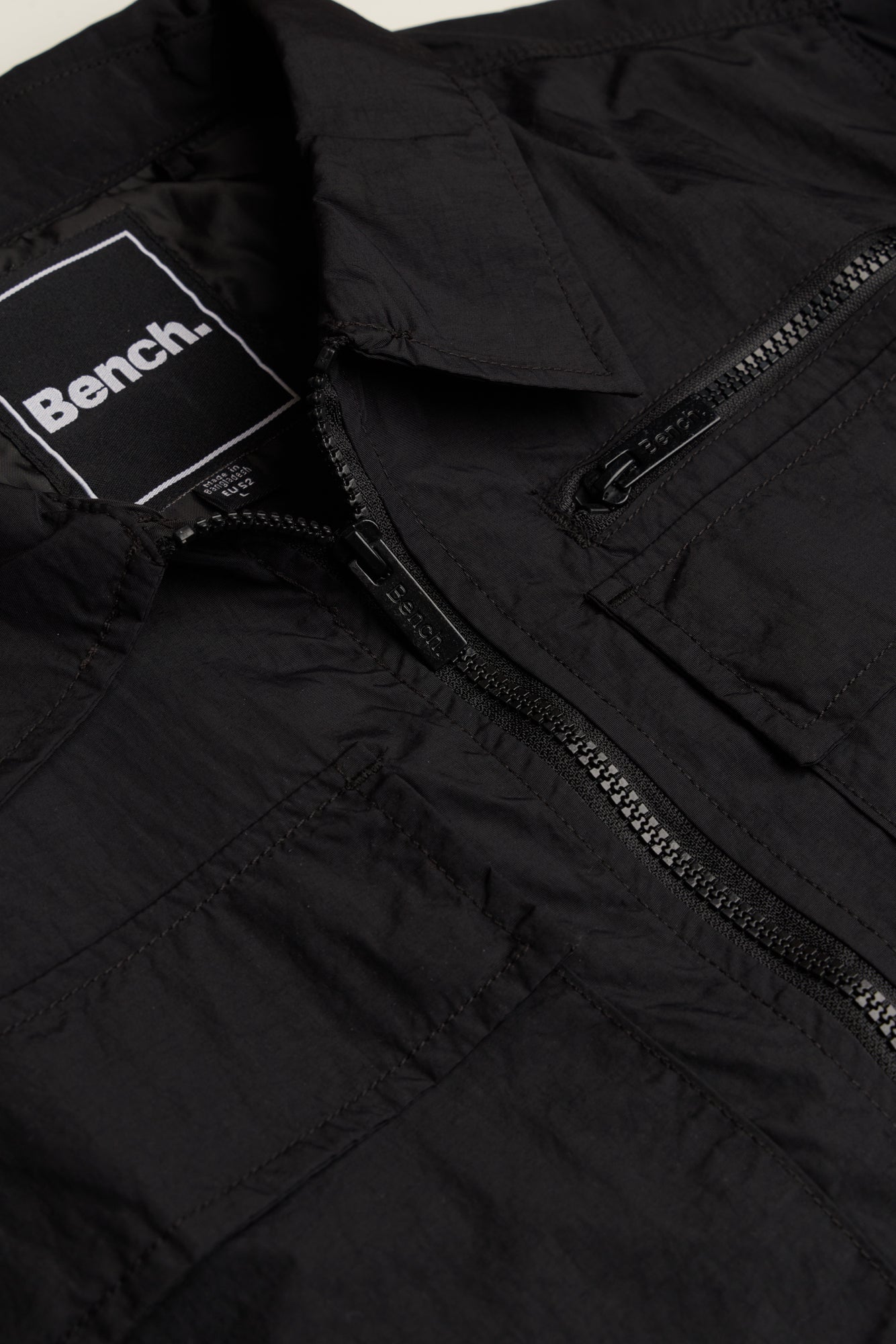 Mens 'BRANSON' Overshirt - BLACK - Shop at www.Bench.co.uk LoveMyHood