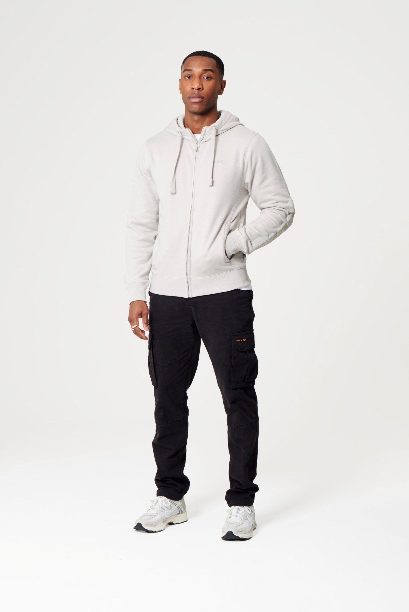 Mens 'BRAXTON' Zip Thru - FROST GREY - Shop at www.Bench.co.uk LoveMyHood
