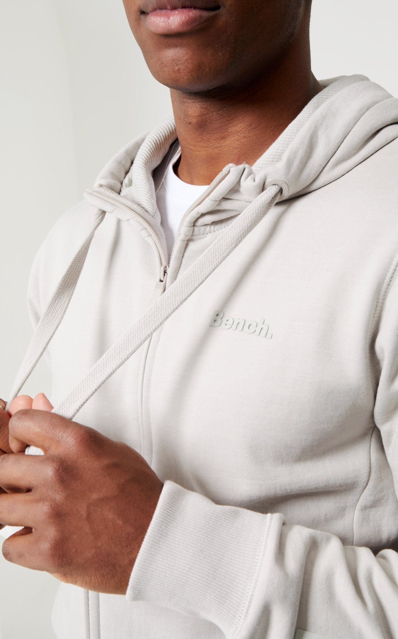Mens 'BRAXTON' Zip Thru - FROST GREY - Shop at www.Bench.co.uk LoveMyHood