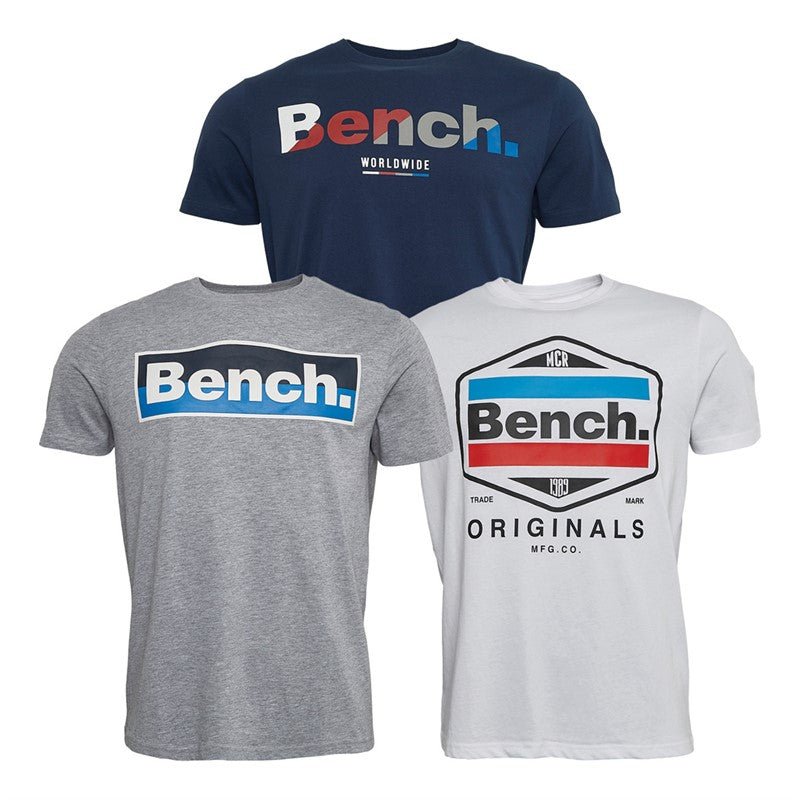 Mens 'CANWELL' 3 Pack T-Shirts - ASSORTED - Shop at www.Bench.co.uk LoveMyHood