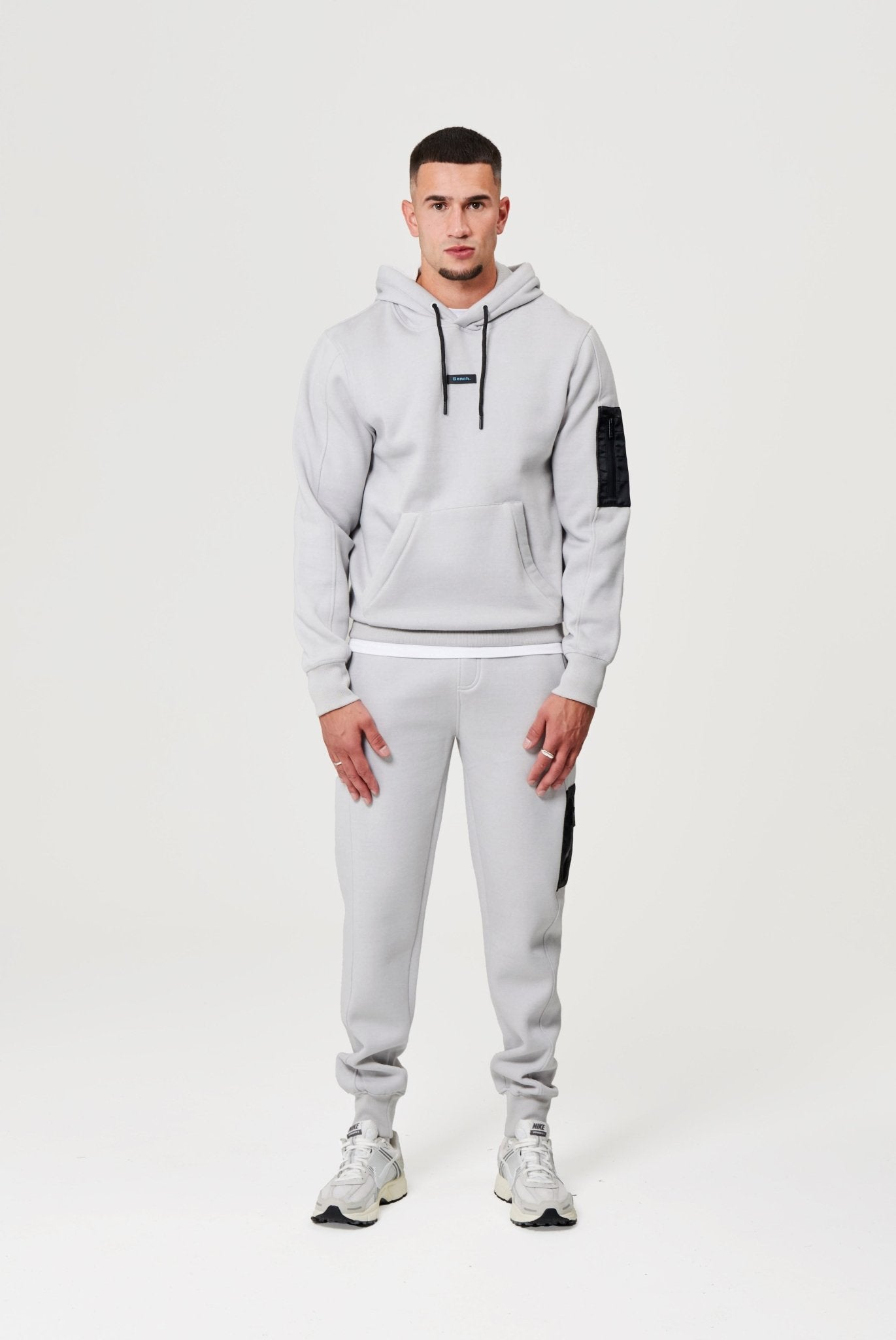 Mens 'CROSTER' 2pc Tracksuit Set - GREY - Shop at www.Bench.co.uk #LoveMyHood