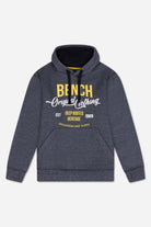 Mens 'DARNLEY' Hoodie - BLACK GRINDLE - Shop at www.Bench.co.uk LoveMyHood